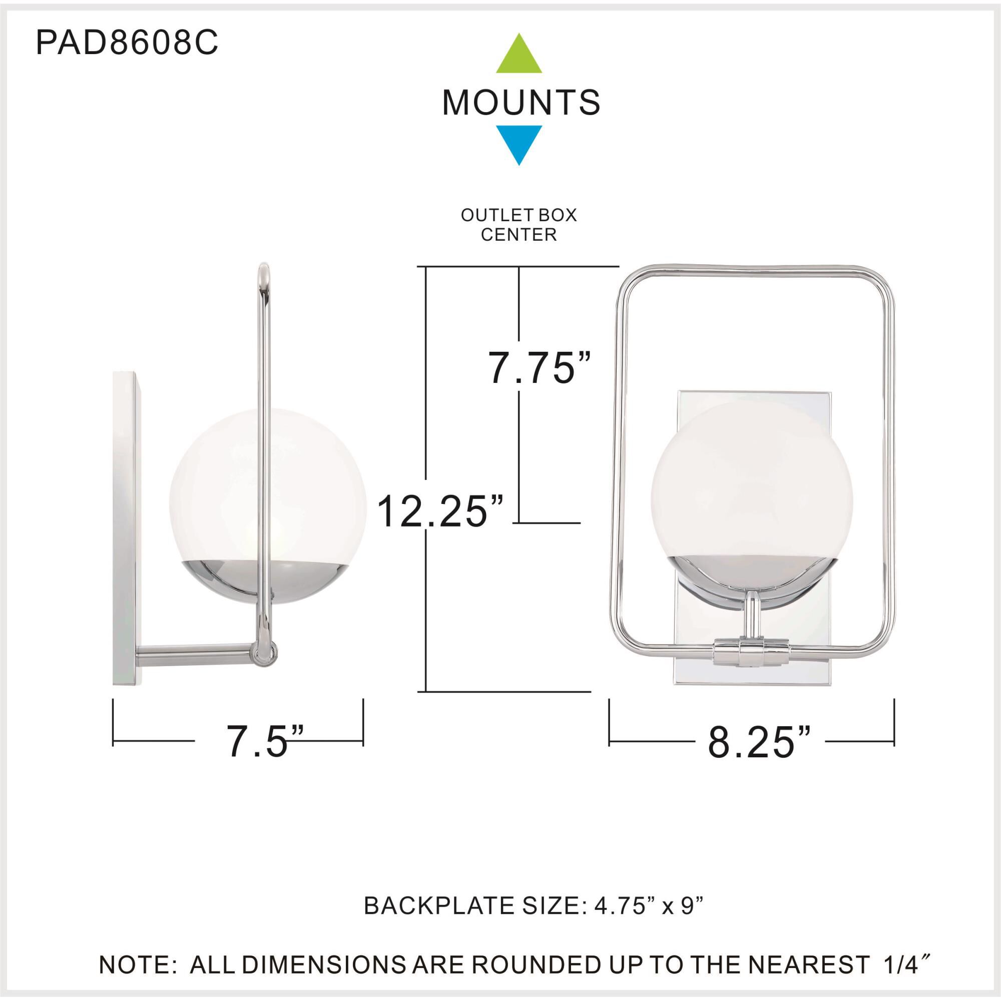 Quoizel Padgett 12 Inch Wall Sconce