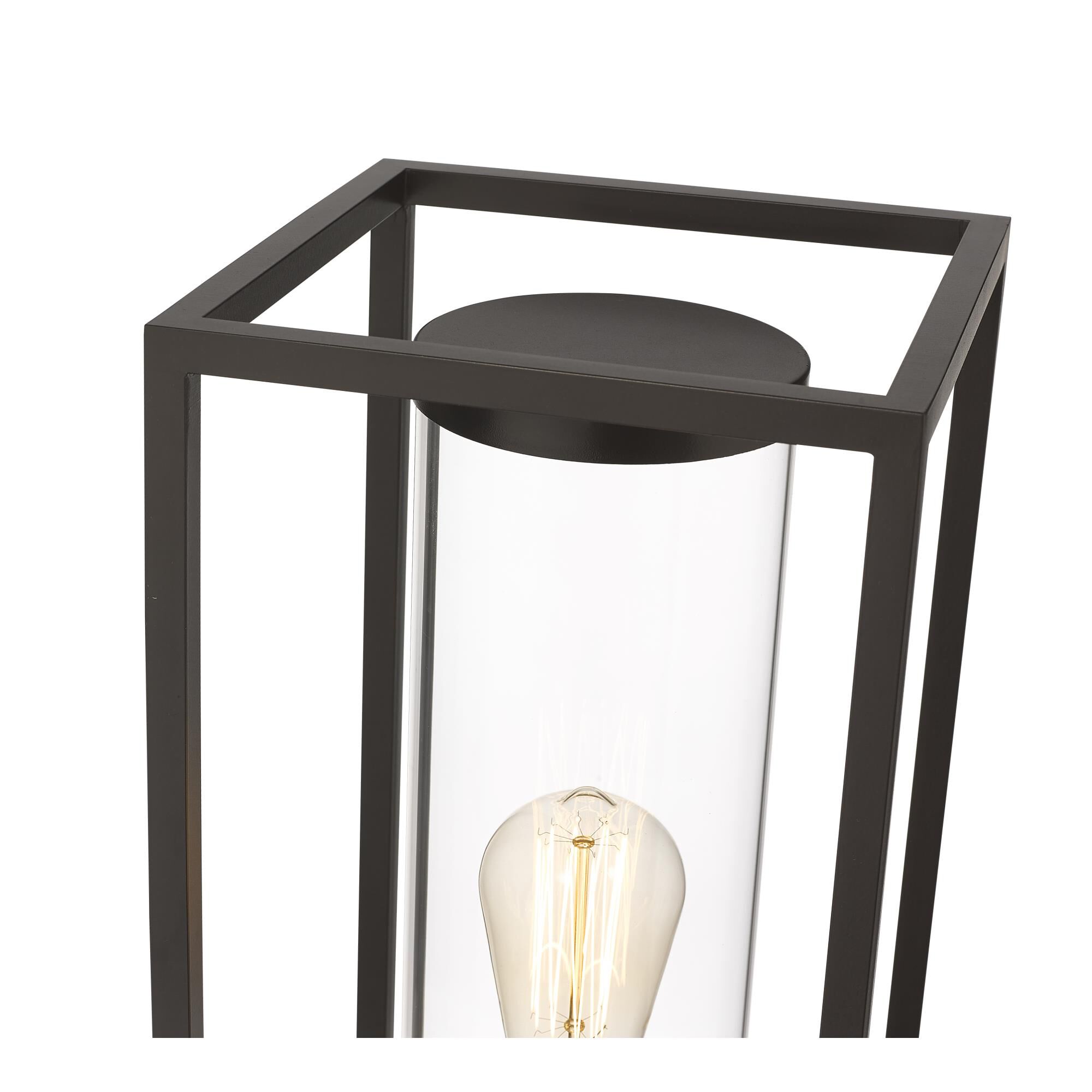 Shown in Deep Bronze + Outdoor Brass finish and Glass shade
