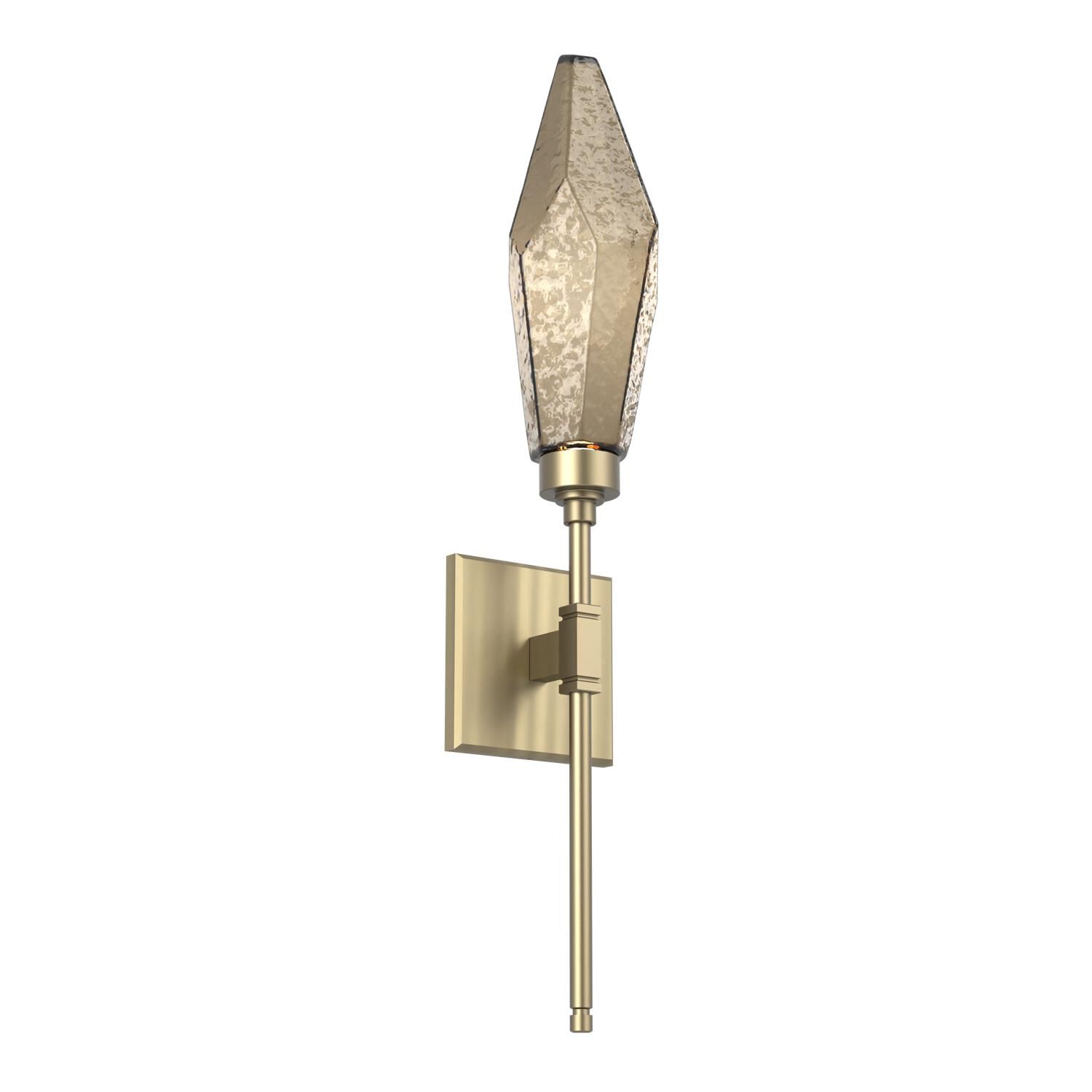 Shown in Novel Brass finish and Chilled Bronze glass