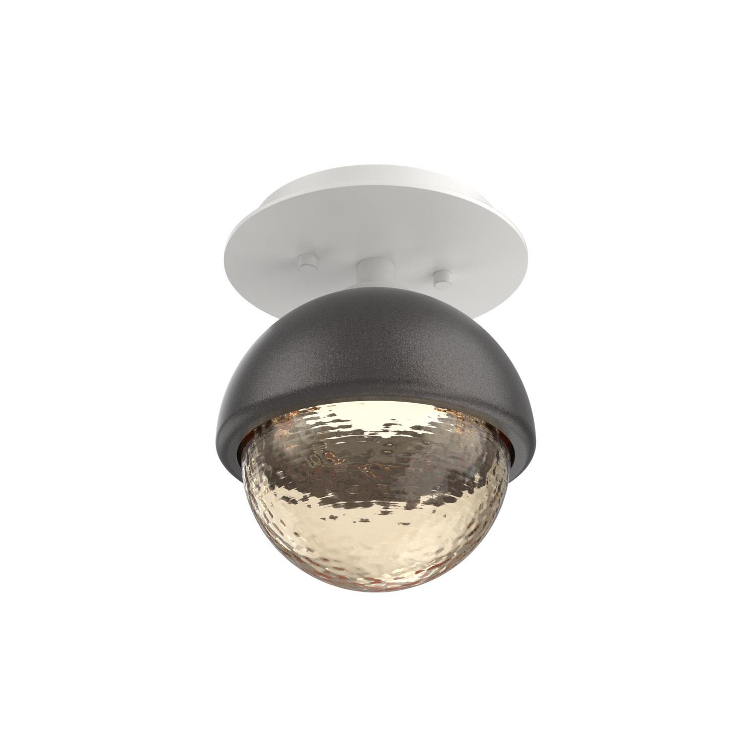 Shown in Salt White finish and Amber glass and Graphite accent