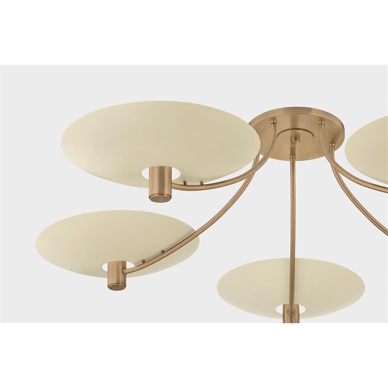 Wolfe 60 Inch 5 Light Semi Flush Mount by Troy Lighting