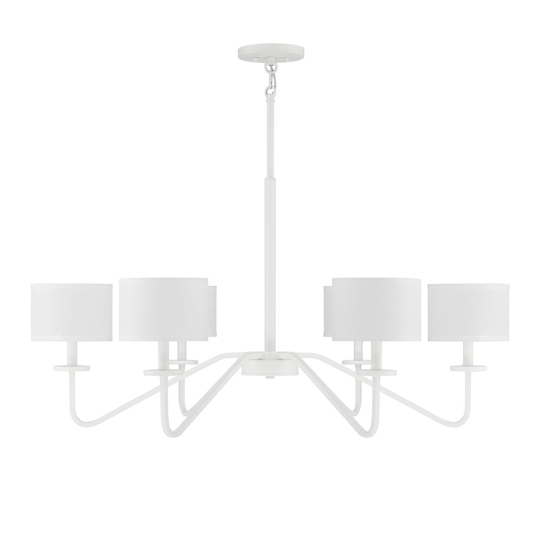 42 Inch 6 Light LED Chandelier by Meridian Lighting