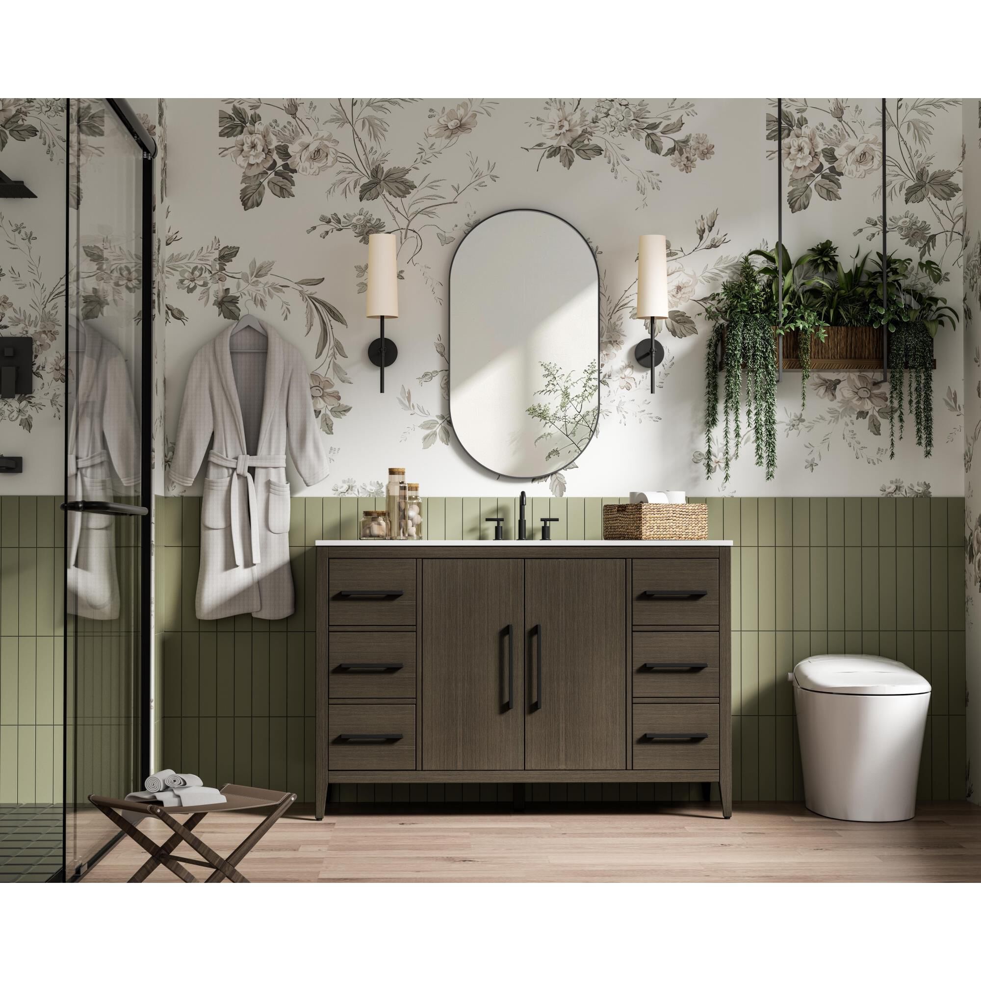 Millie 54 Inch Bath Vanity by Elegant Dcor