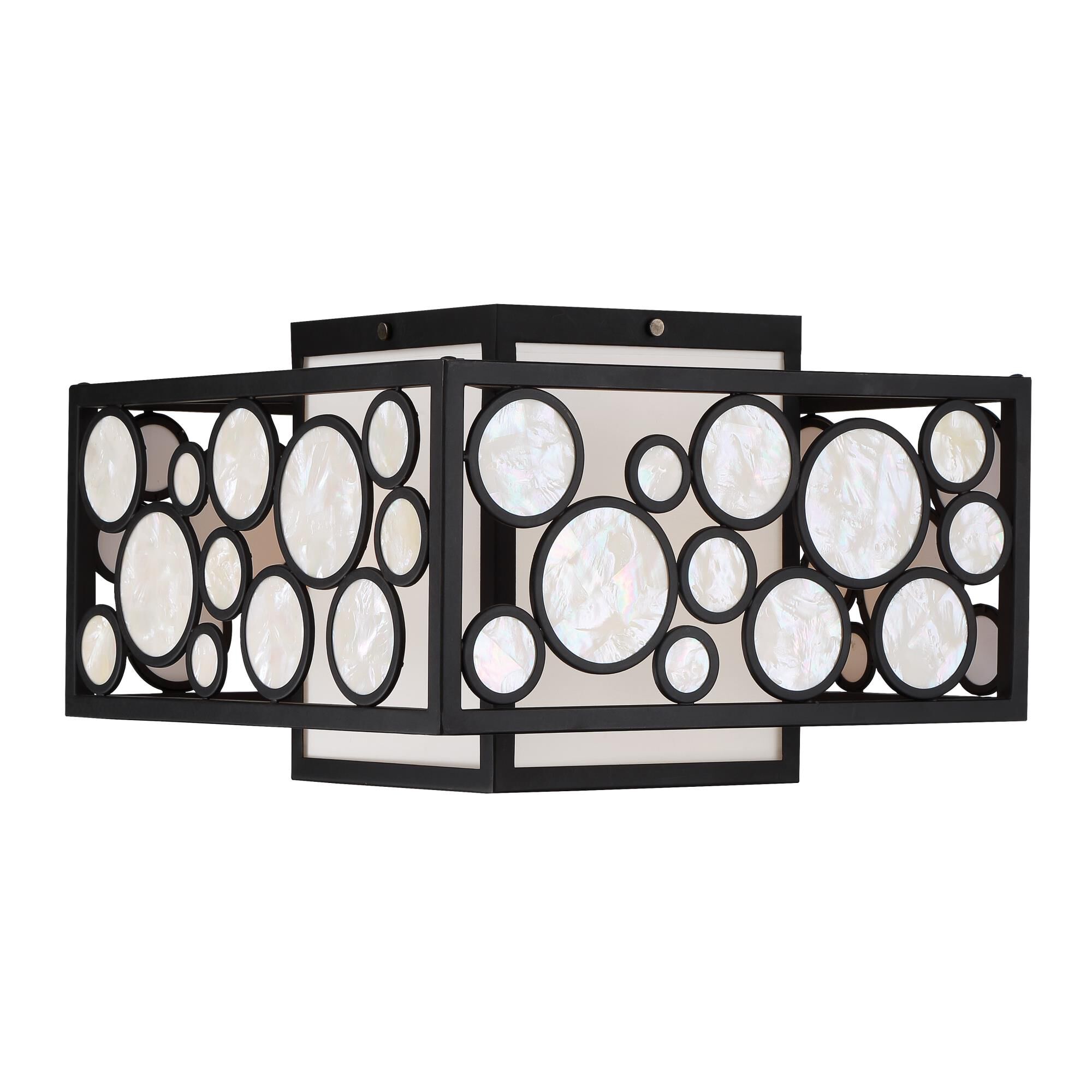 Mosaic 15 Inch 2 Light Flush Mount by Metropolitan Lighting