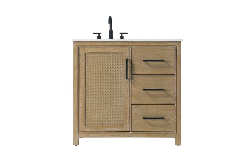 Alina 36 Inch Bath Vanity by Elegant Dcor