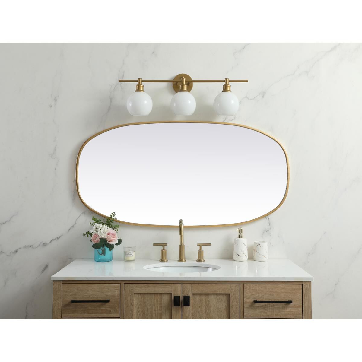 Brynn 48 Inch Decorative Mirror by Elegant Decor