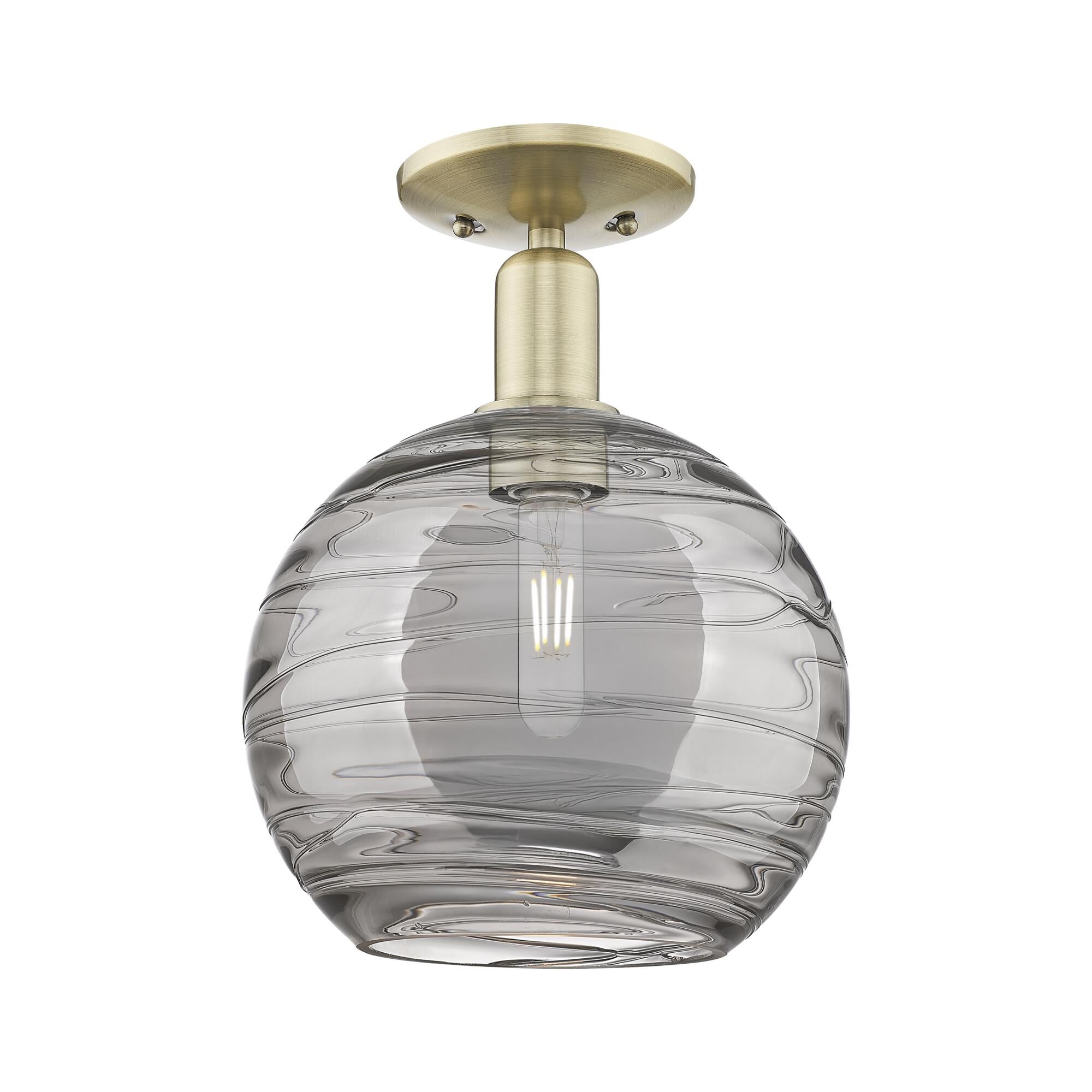 Bruno Marashlian Athens Deco Swirl 10 Inch Semi Flush Mount by Innovations Lighting