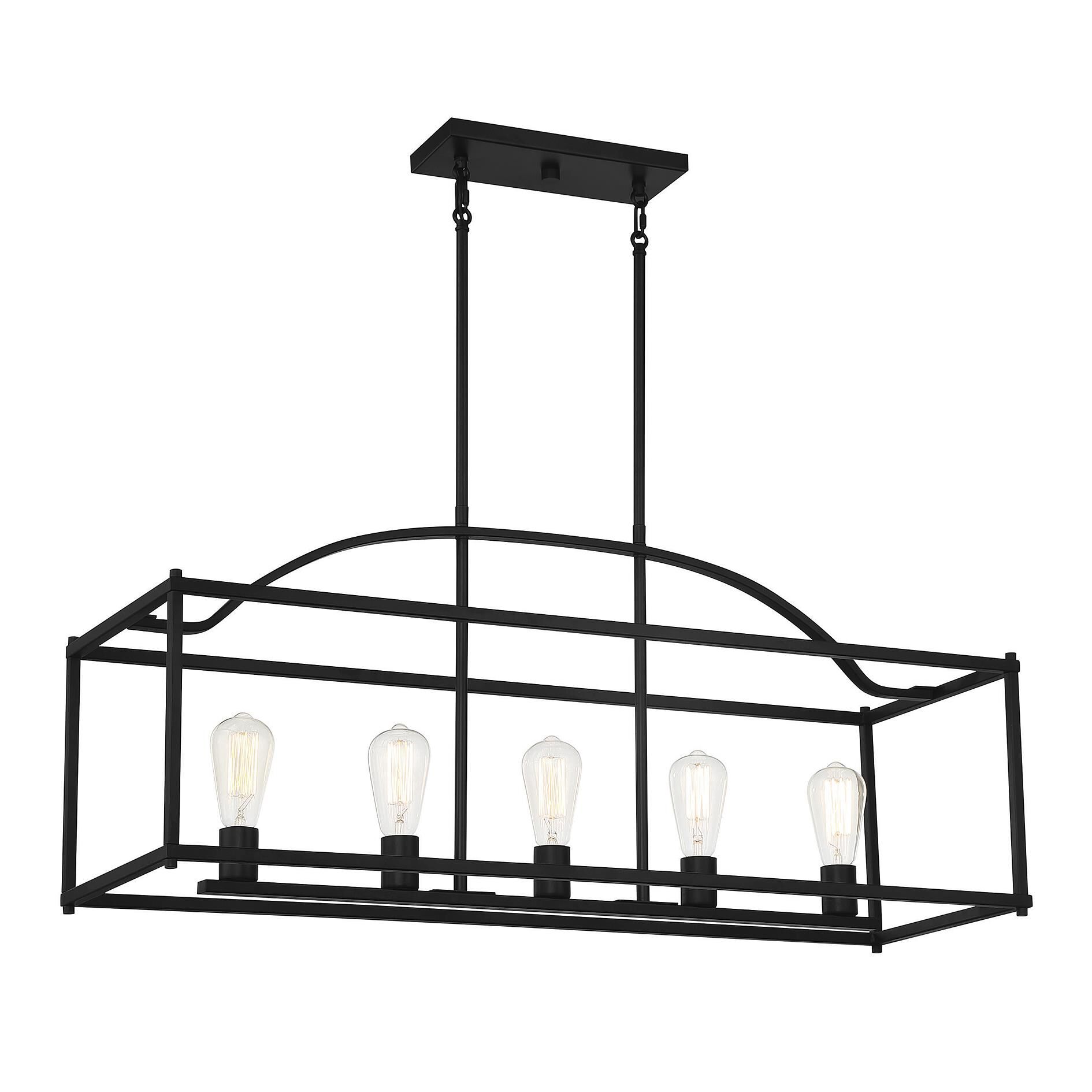 Palladian 38 Inch 5 Light Linear Suspension Light by Savoy House