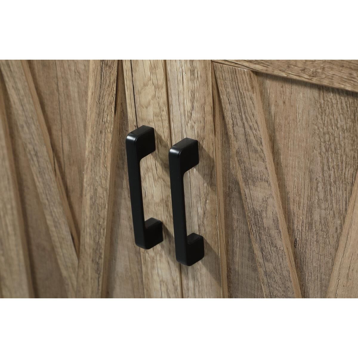 Shown in Natural Oak finish and Without Backsplash accent