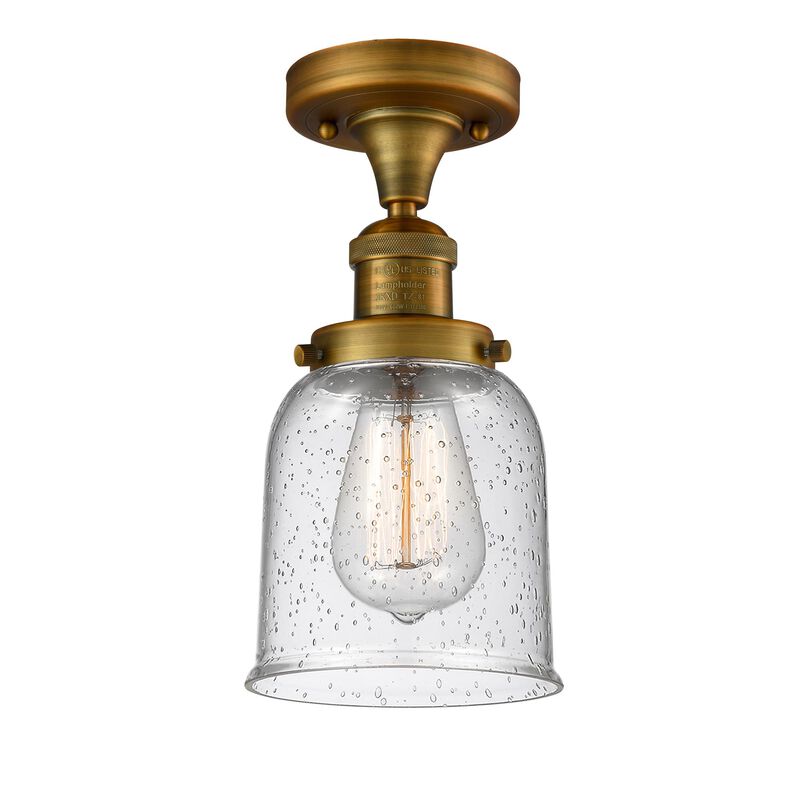 Bruno Marashlian Small Bell 5 Inch 1 Light Semi Flush Mount by Innovations Lighting