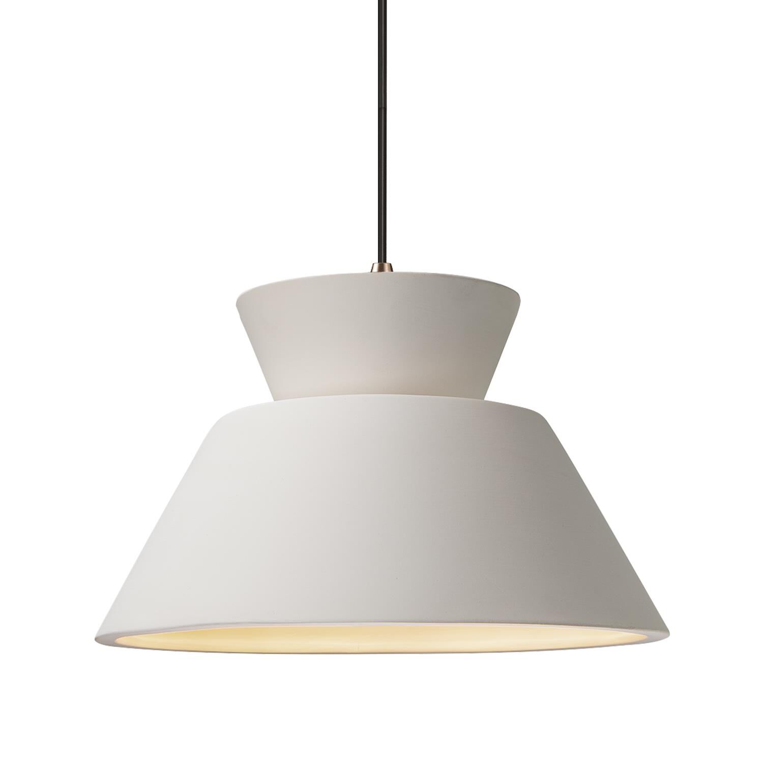 Shown in Dark Bronze finish and Bisque shade