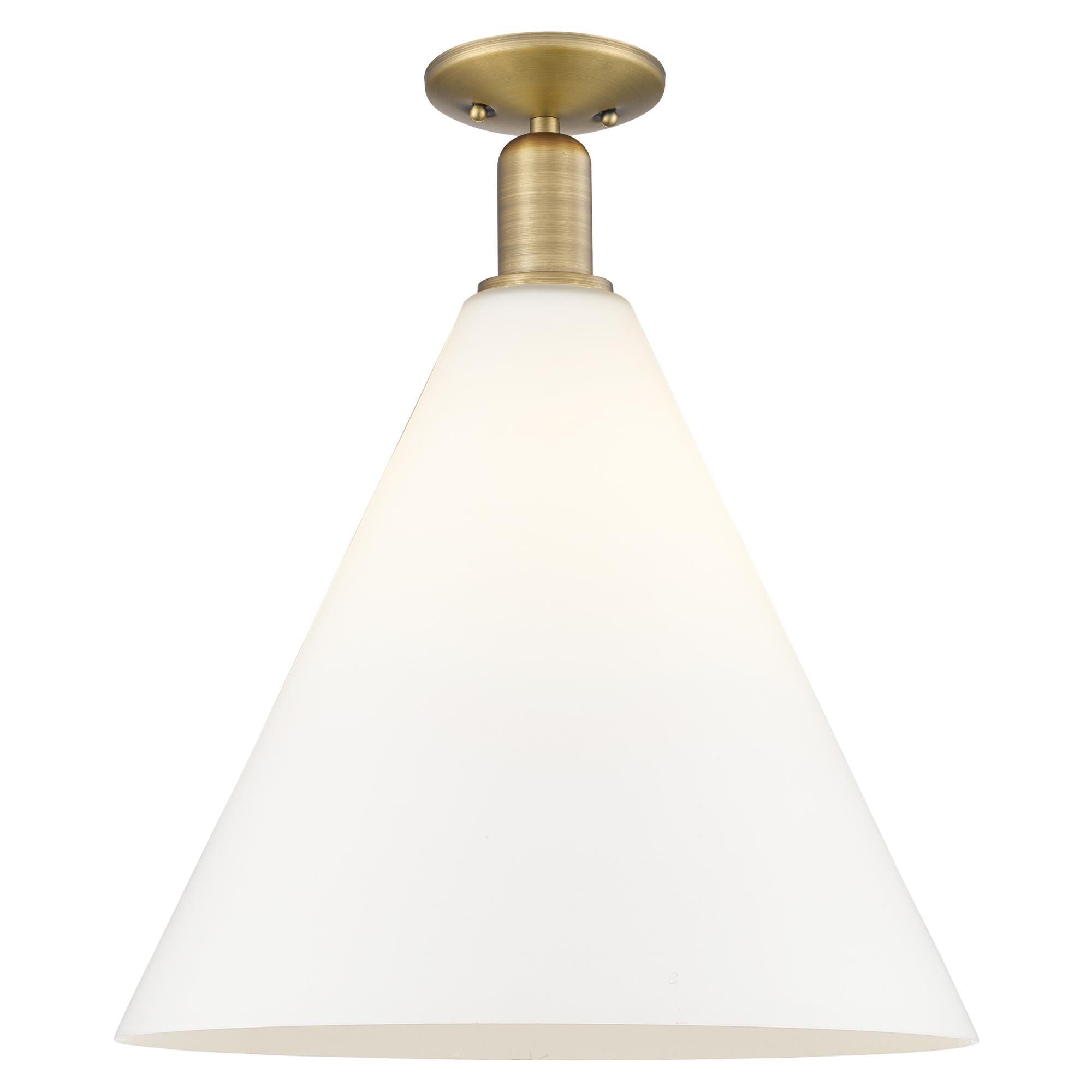 Bruno Marashlian Berkshire Glass 16 Inch Semi Flush Mount by Innovations Lighting