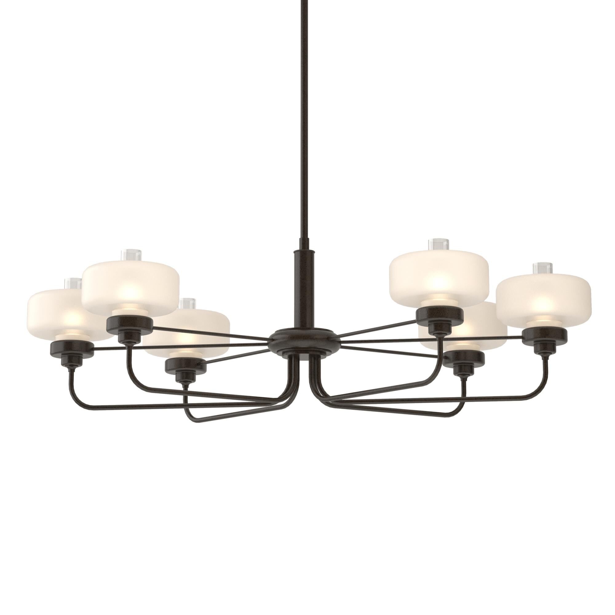 Nola 42 Inch 6 Light Linear Suspension Light by Hubbardton Forge