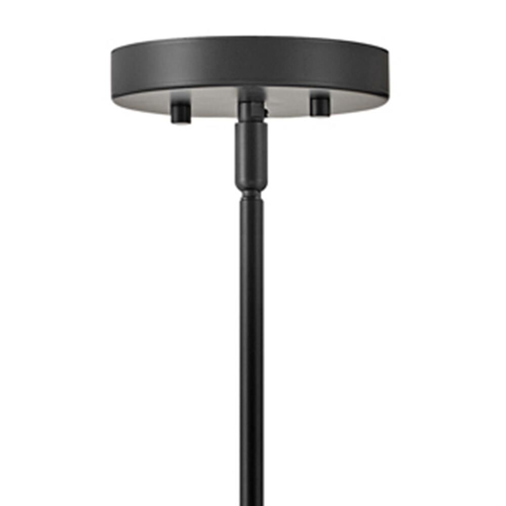 Shown in Black finish and Clear glass