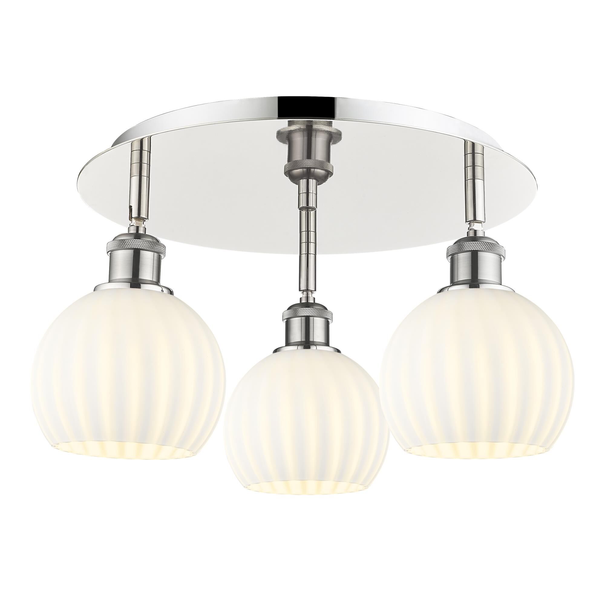 Bruno Marashlian White Venetian 18 Inch Flush Mount by Innovations Lighting