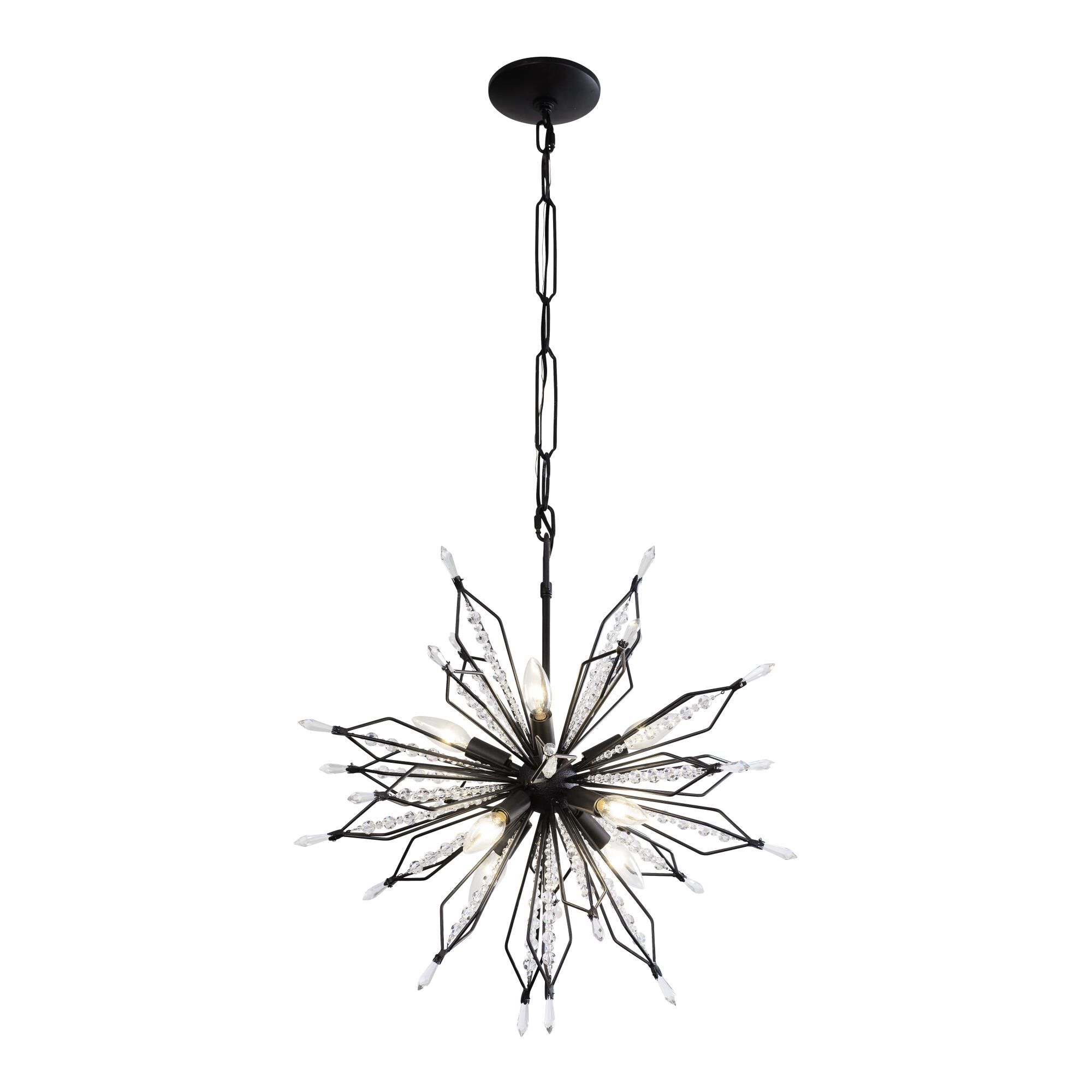 Shown in Carbon finish and Premium - Clear crystal