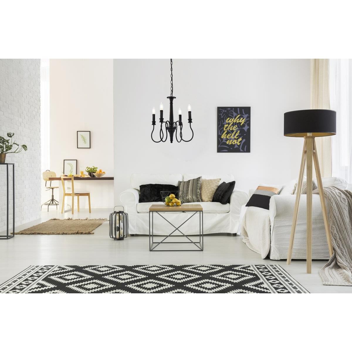 Shown in Black finish