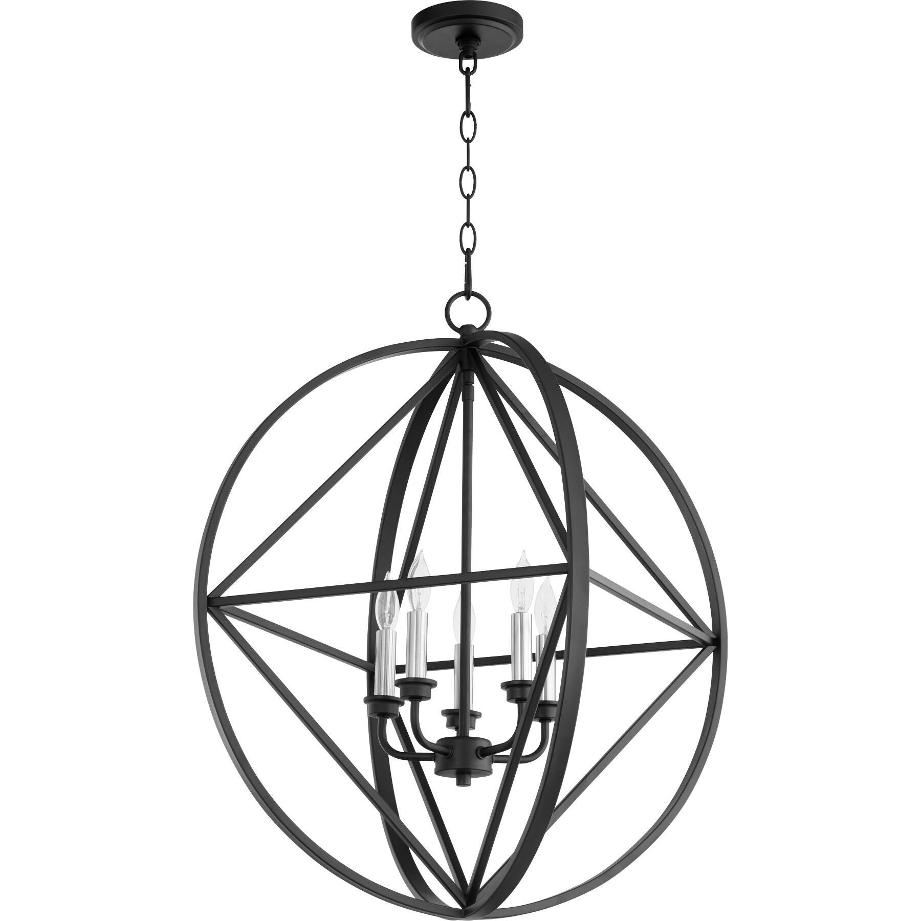 23 Inch 5 Light Chandelier by Quorum International