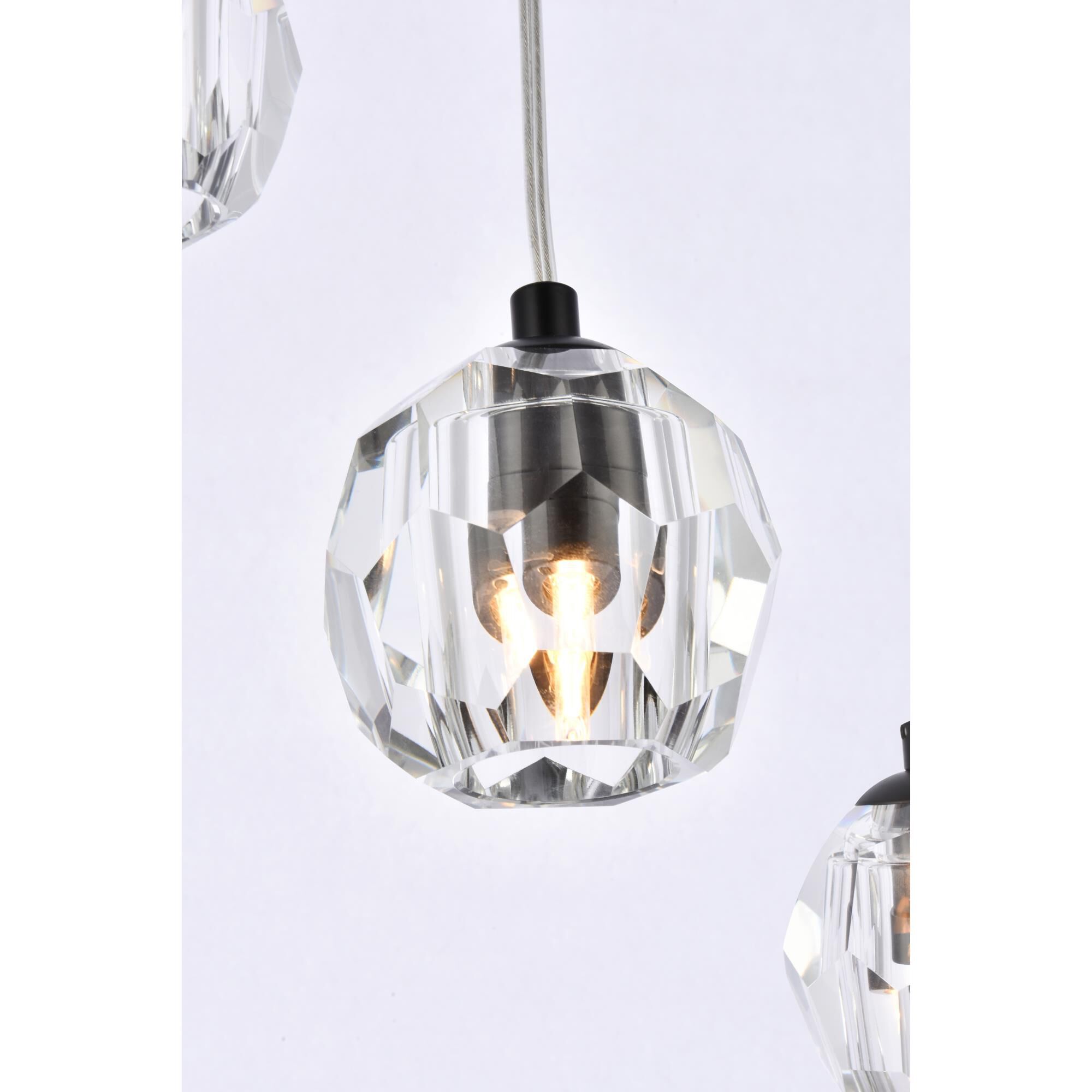 Eren 11 Inch 5 Light LED Multi Light Pendant by Elegant Lighting