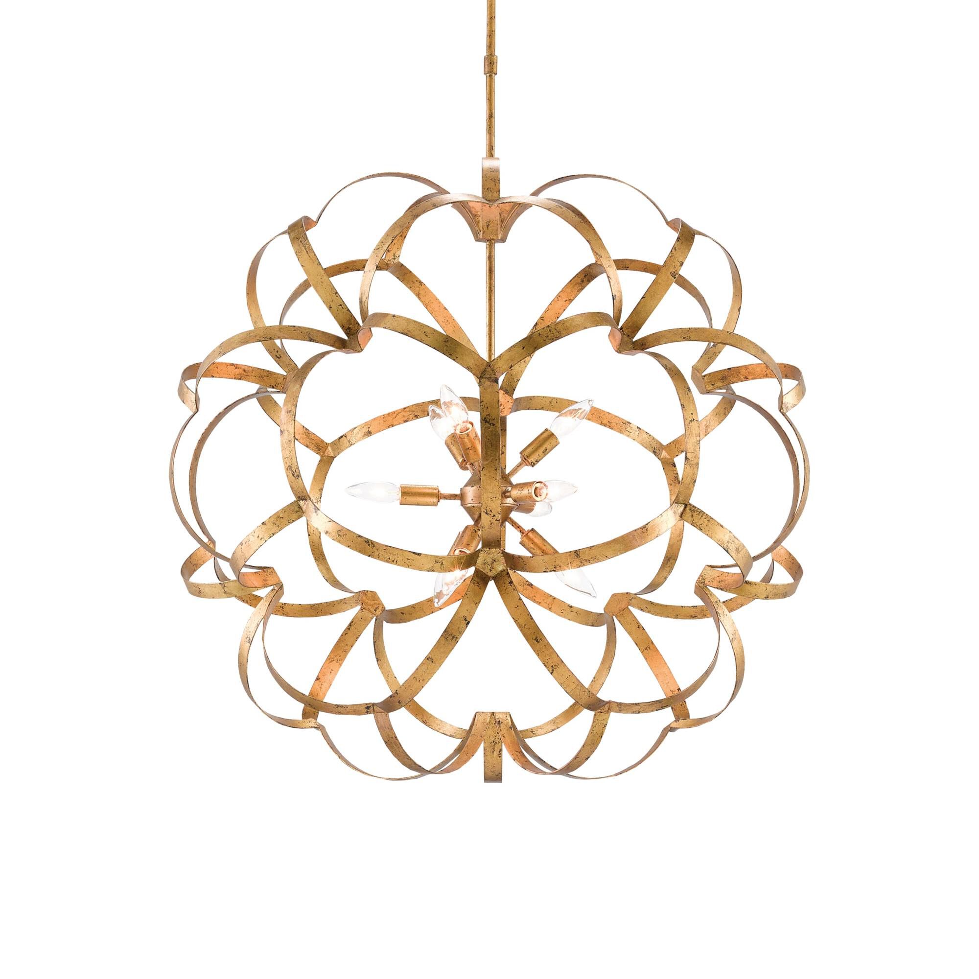 Sappho 33 Inch Large Pendant by Currey and Company