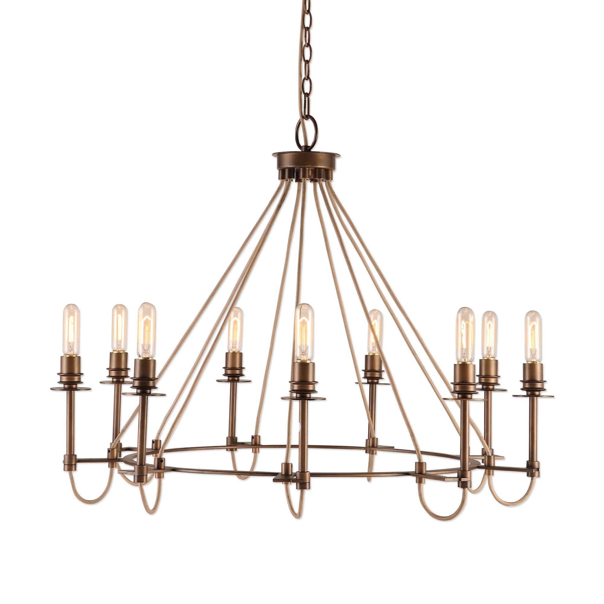 Kalizma Home Lyndhurst 38 Inch 9 Light Chandelier by Uttermost