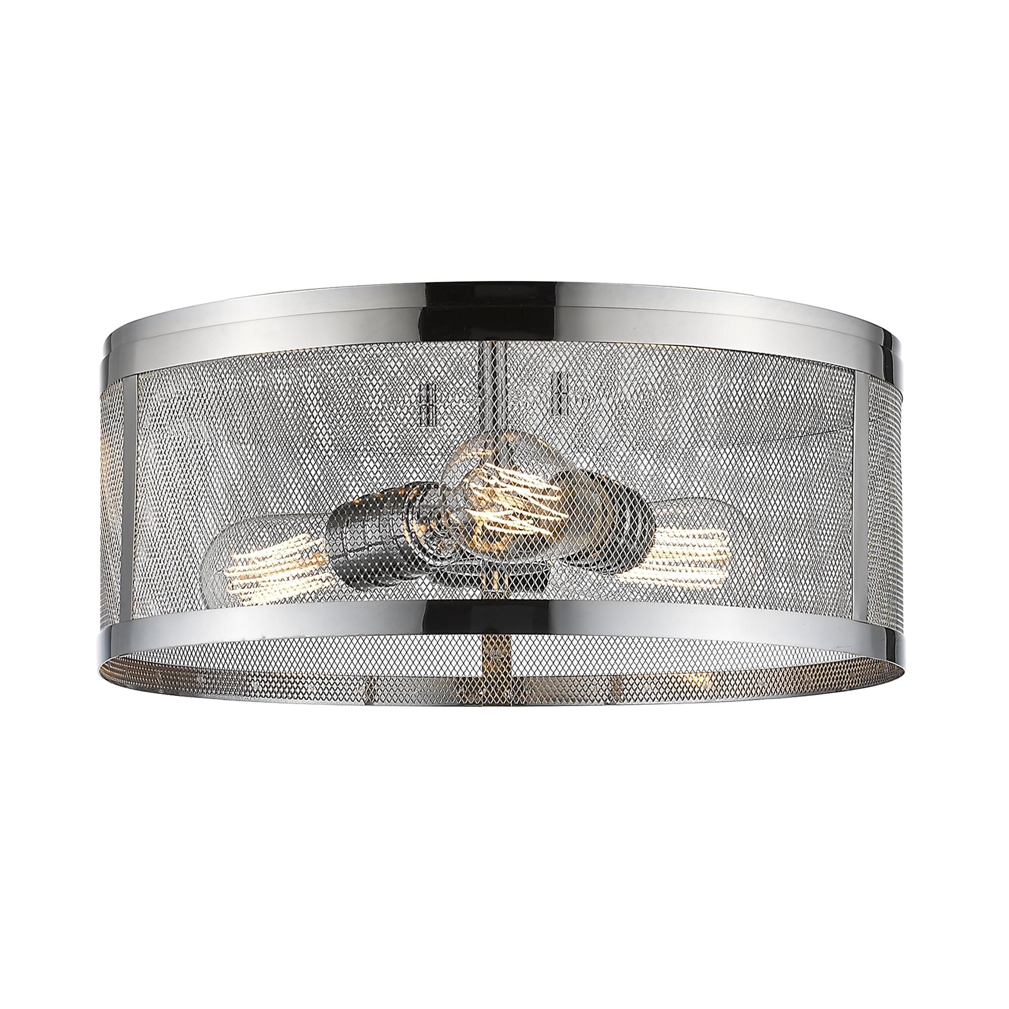 Shown in Chrome finish and Steel glass and Steel shade