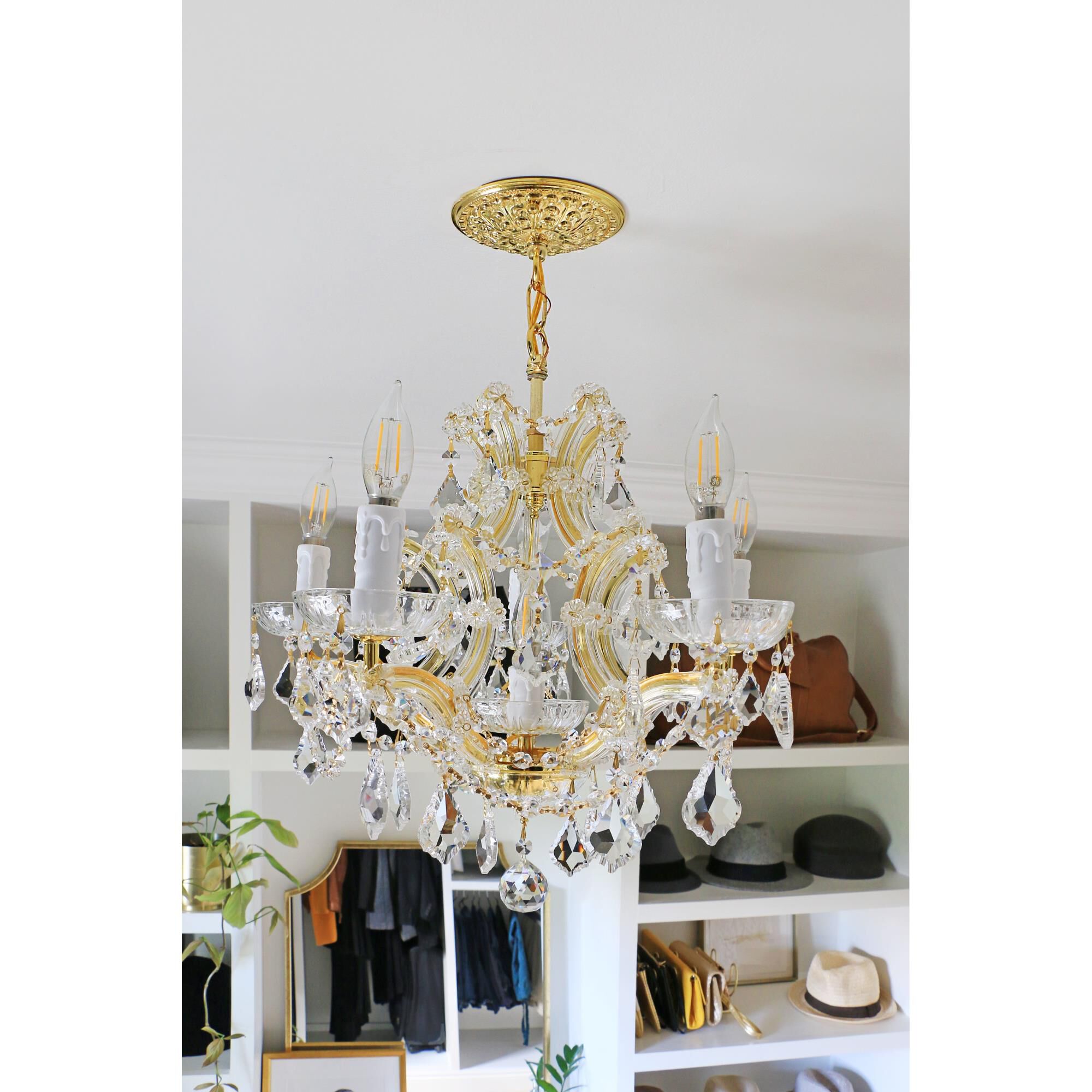 Maria Theresa 20 Inch 6 Light Mini Chandelier by Crystorama