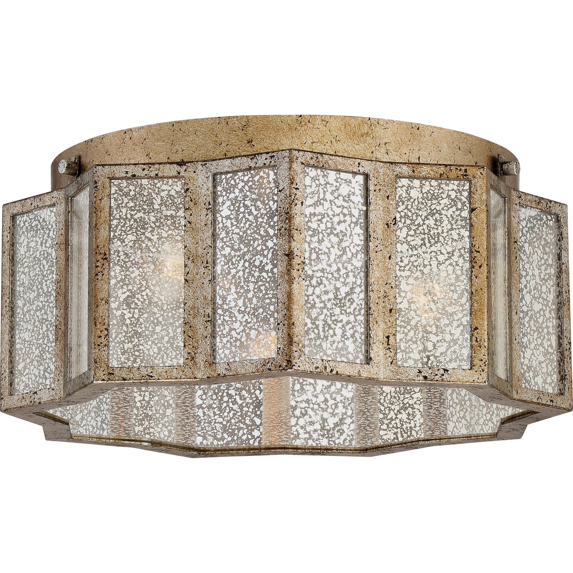 Shrine 16 Inch 3 Light Flush Mount by Quoizel