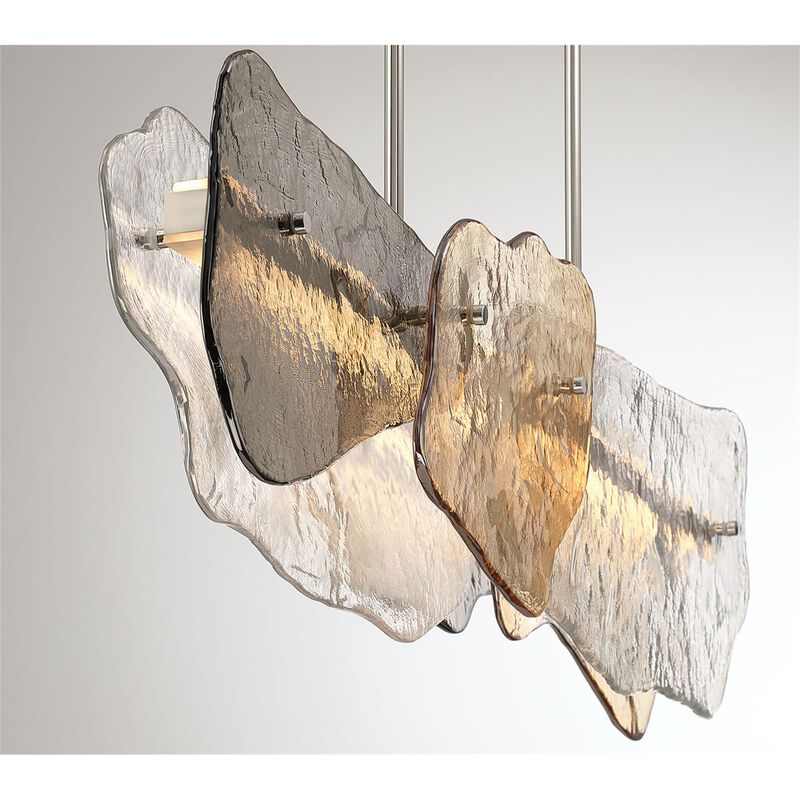 Grotto Large Linear Chandelier by Eurofase Lighting