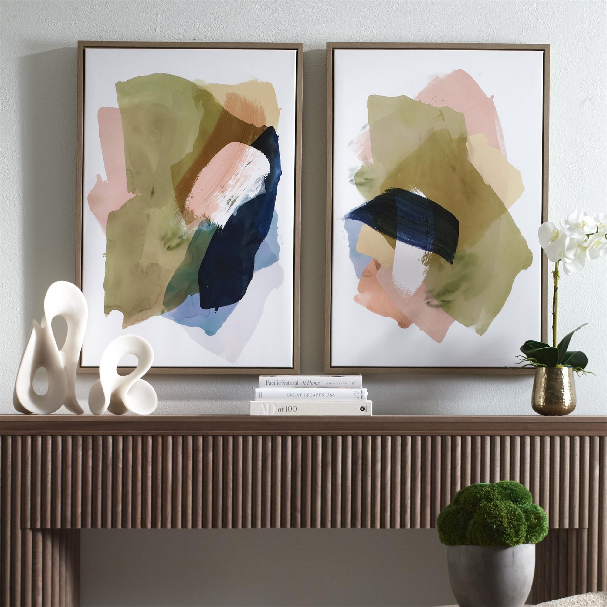 Uttermost Abstract Afternoon Framed Canvases Set/2 Painting by Uttermost