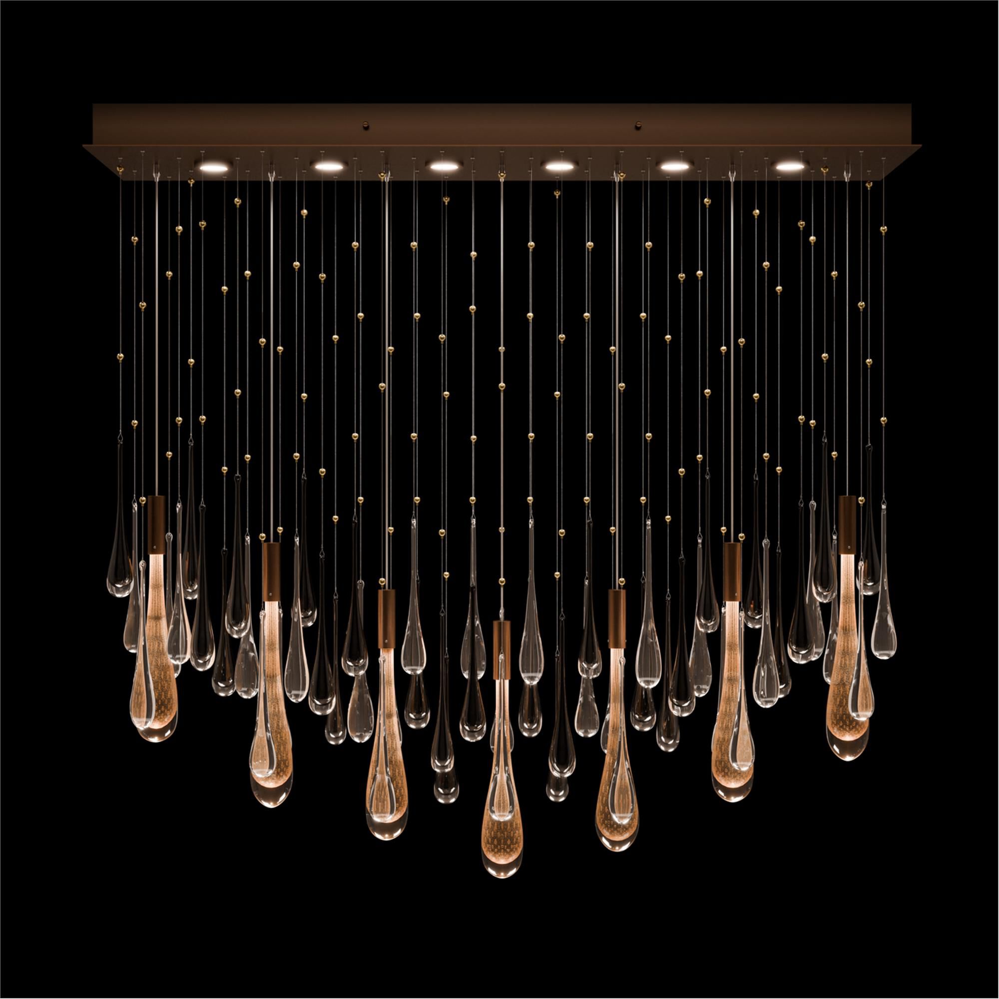 Rain 51 Inch Linear Suspension Light by Fine Art Handcrafted Lighting