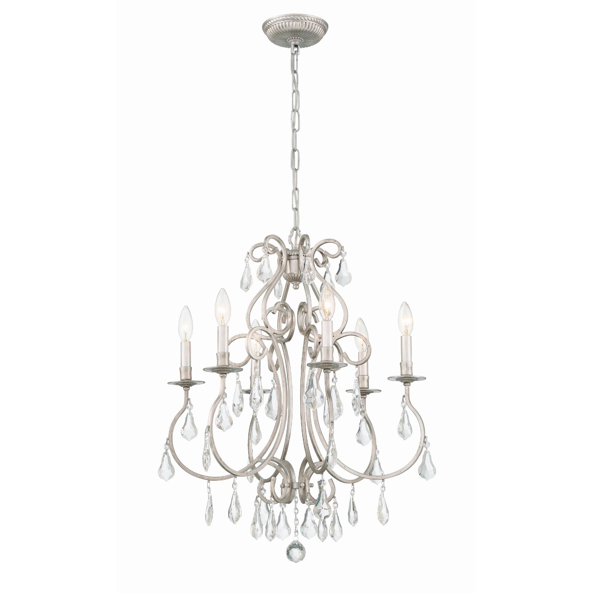 Ashton 21 Inch 6 Light Mini Chandelier by Crystorama