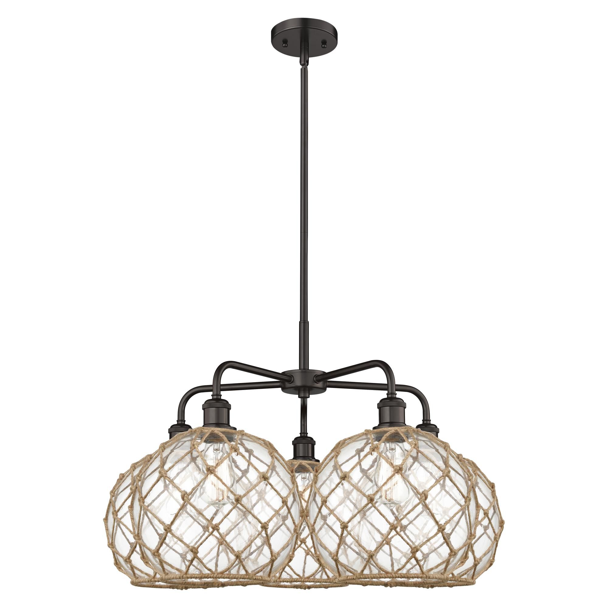 Bruno Marashlian Farmhouse Rope 29 Inch Chandelier by Innovations Lighting