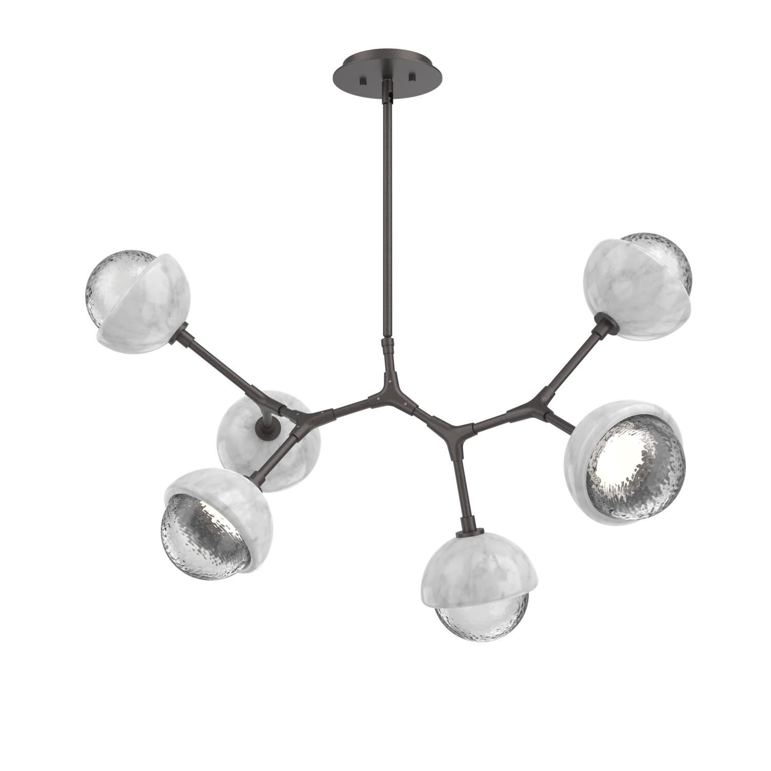 Levi Wilson Cabochon 31 Inch Linear Suspension Light by Hammerton Studio