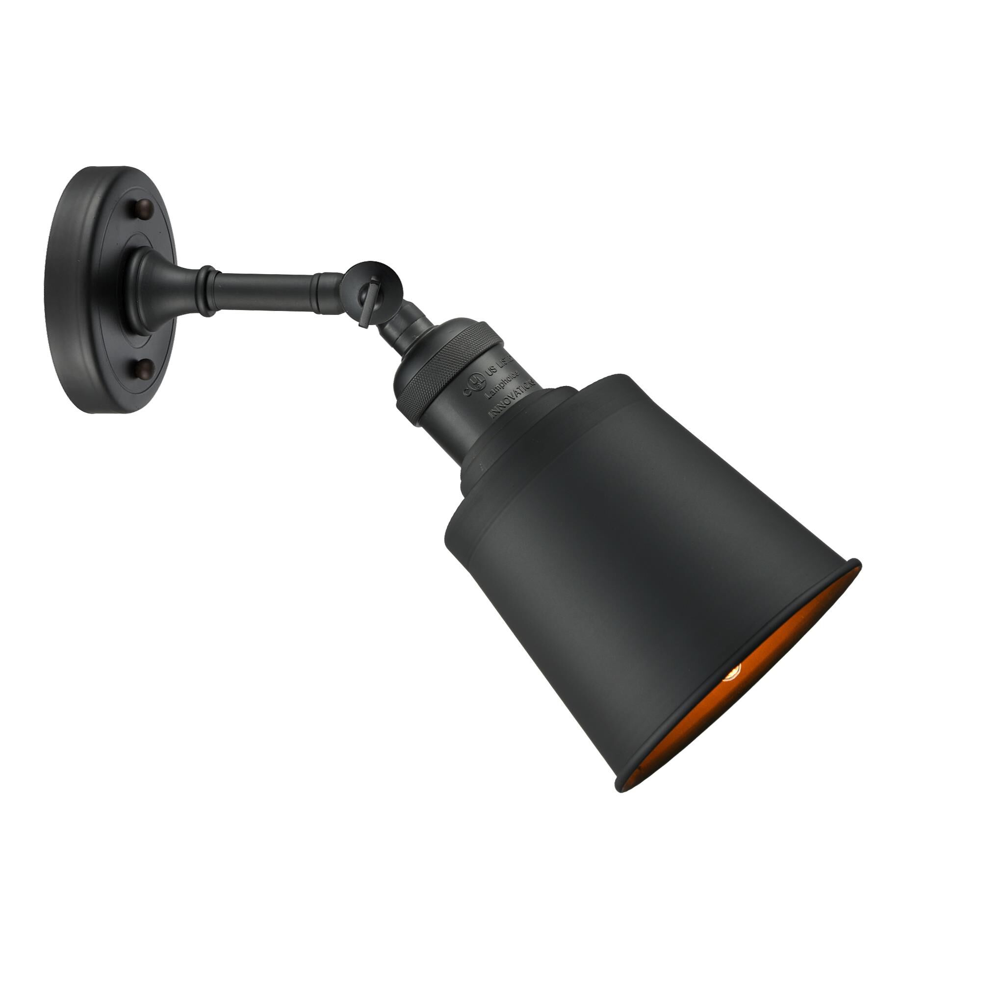 Shown in Matte Black finish and Matte Black glass and Matte Black shade and No Accent accent