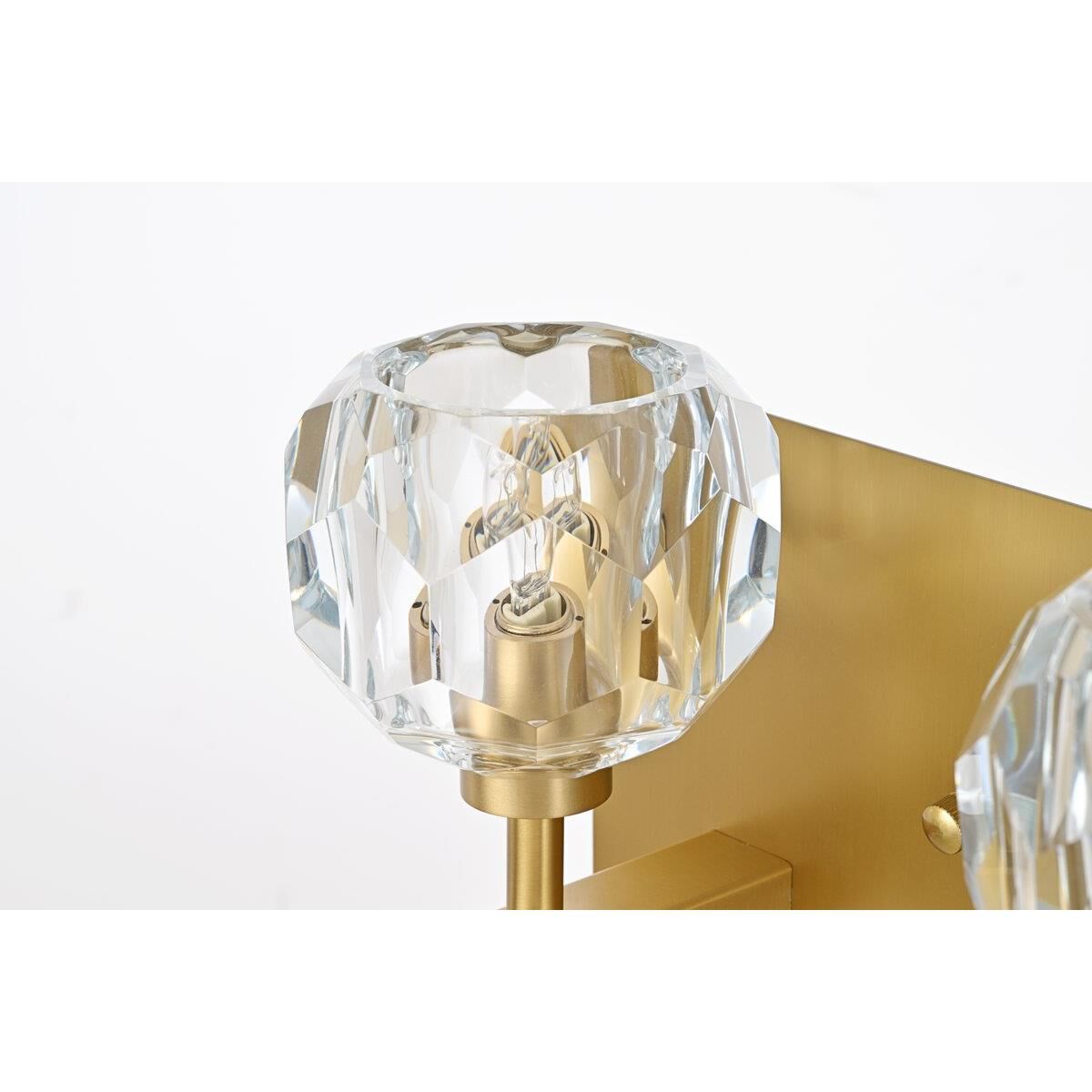 Shown in Gold  finish and RC Clear crystal and Clear glass