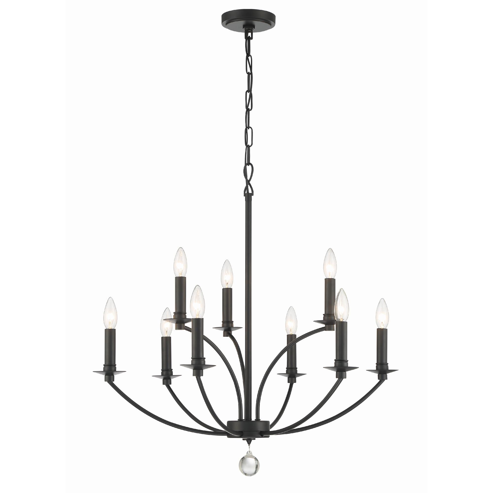 Mila 28 Inch 9 Light Chandelier by Crystorama