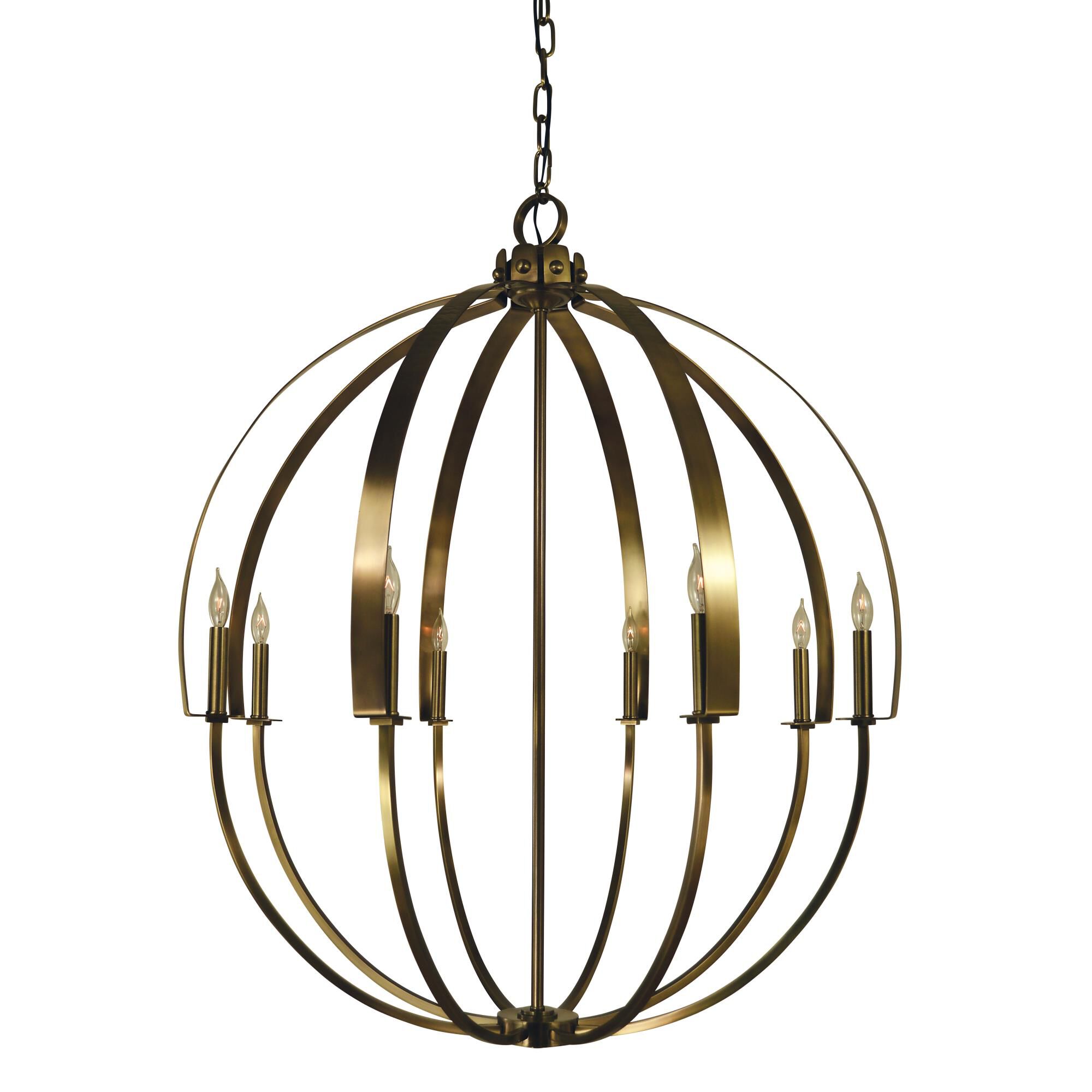 Luna 36 Inch 8 Light Chandelier by Framburg