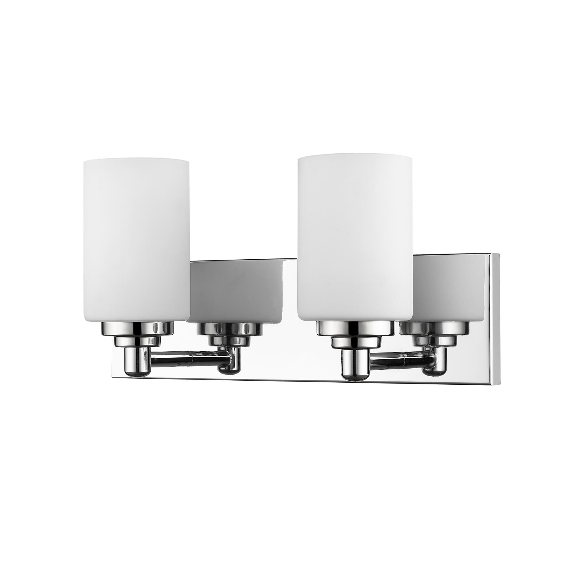 Shown in Chrome finish and Glass shade