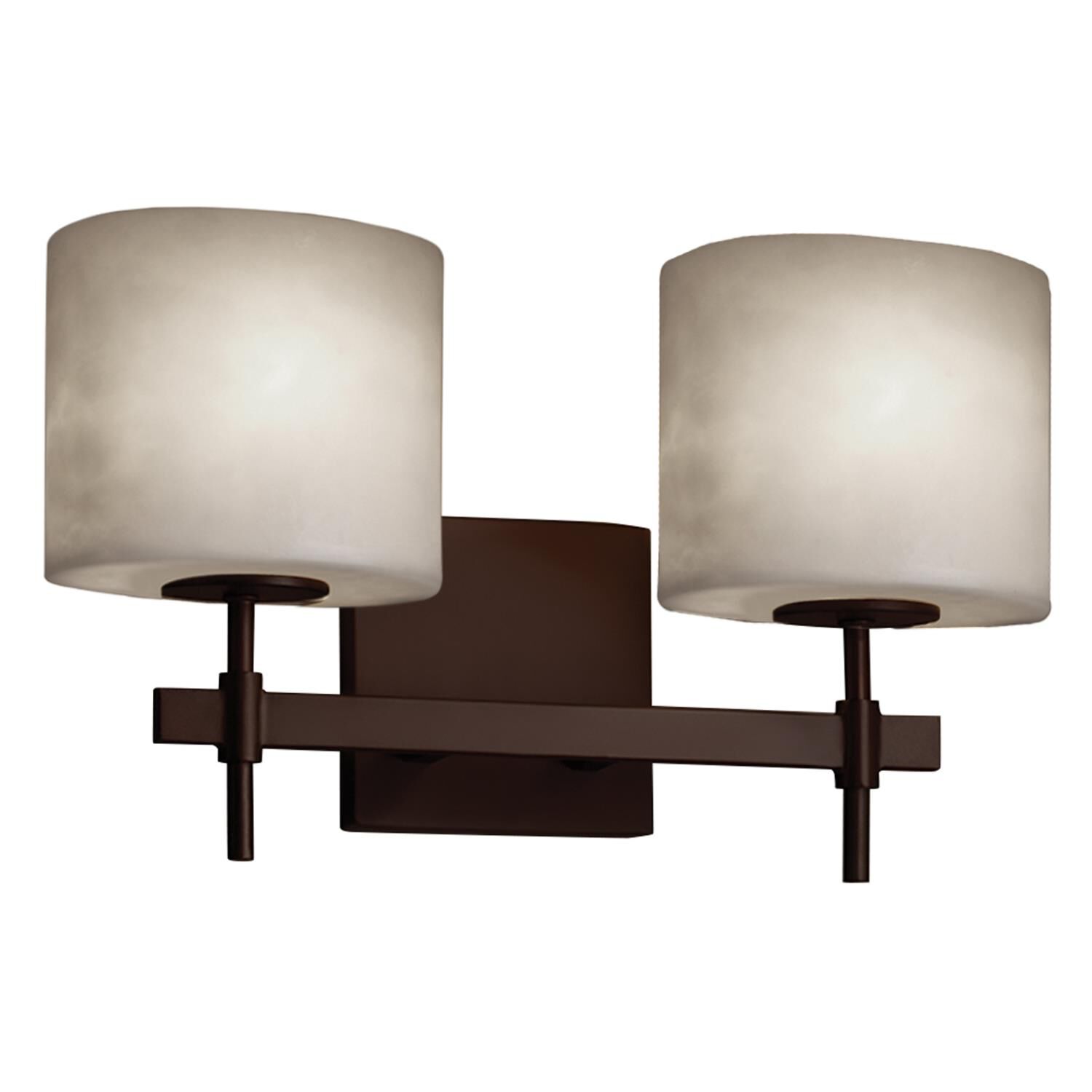 Shown in Dark Bronze finish and Clouds Resin glass and Oval accent