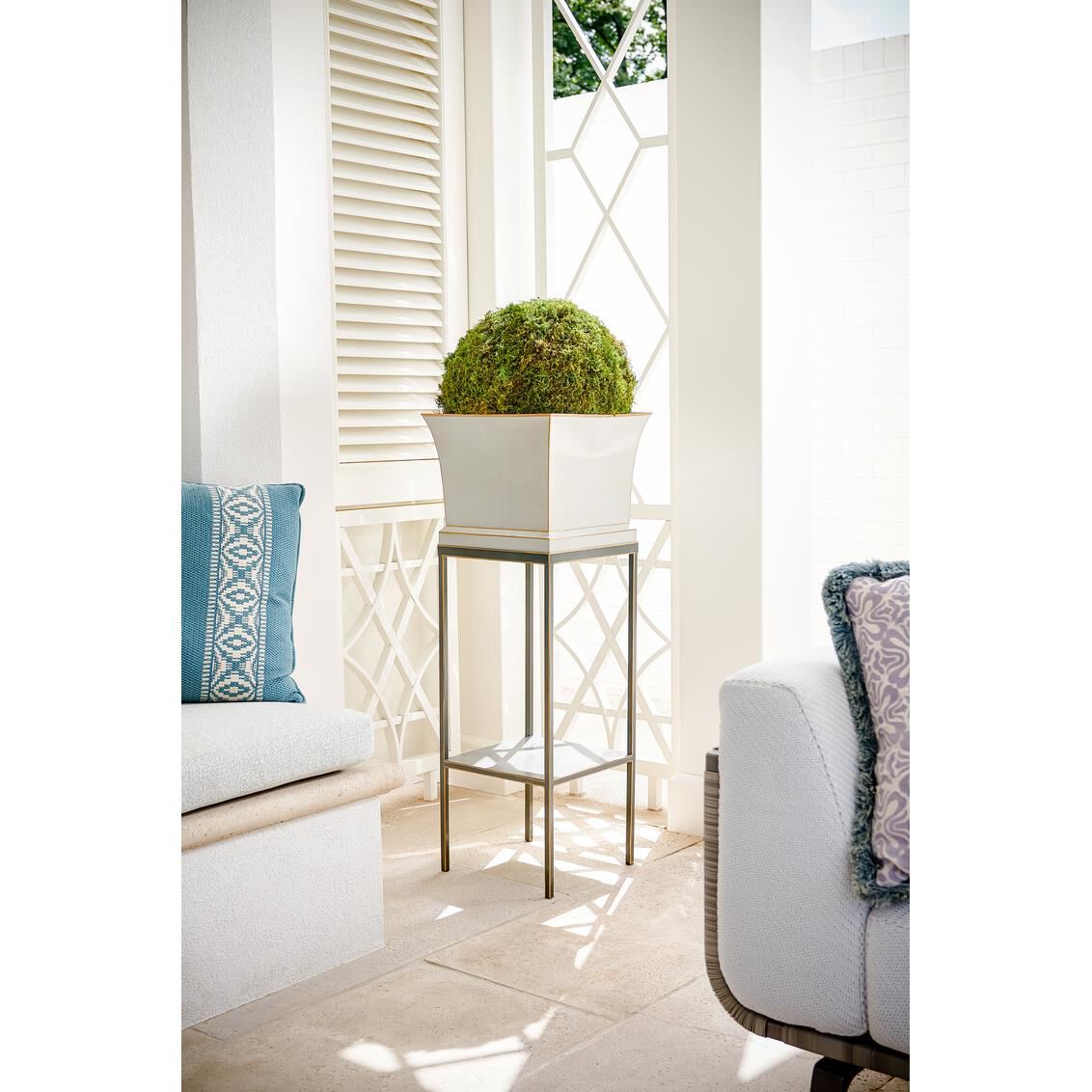 Shown in Antique Gray, Charcoal and Gold finish