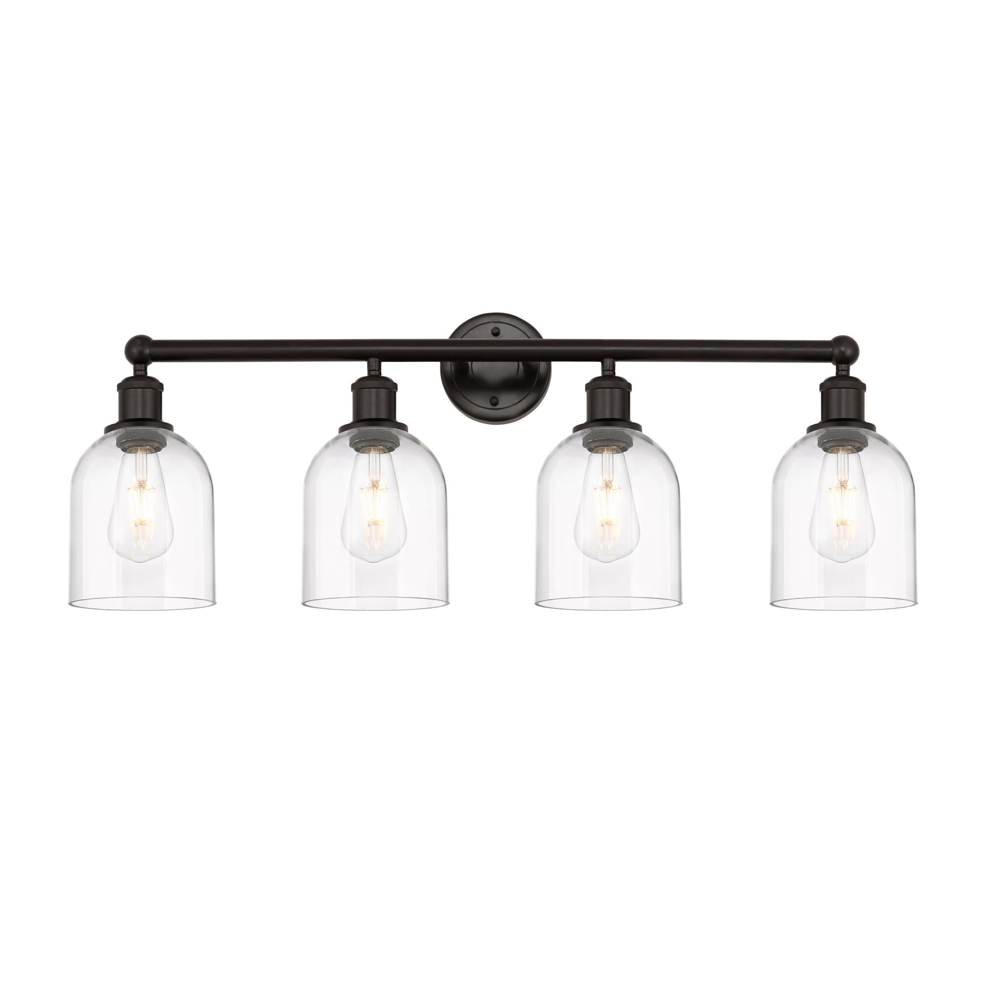 Shown in Oil Rubbed Bronze finish and Clear glass