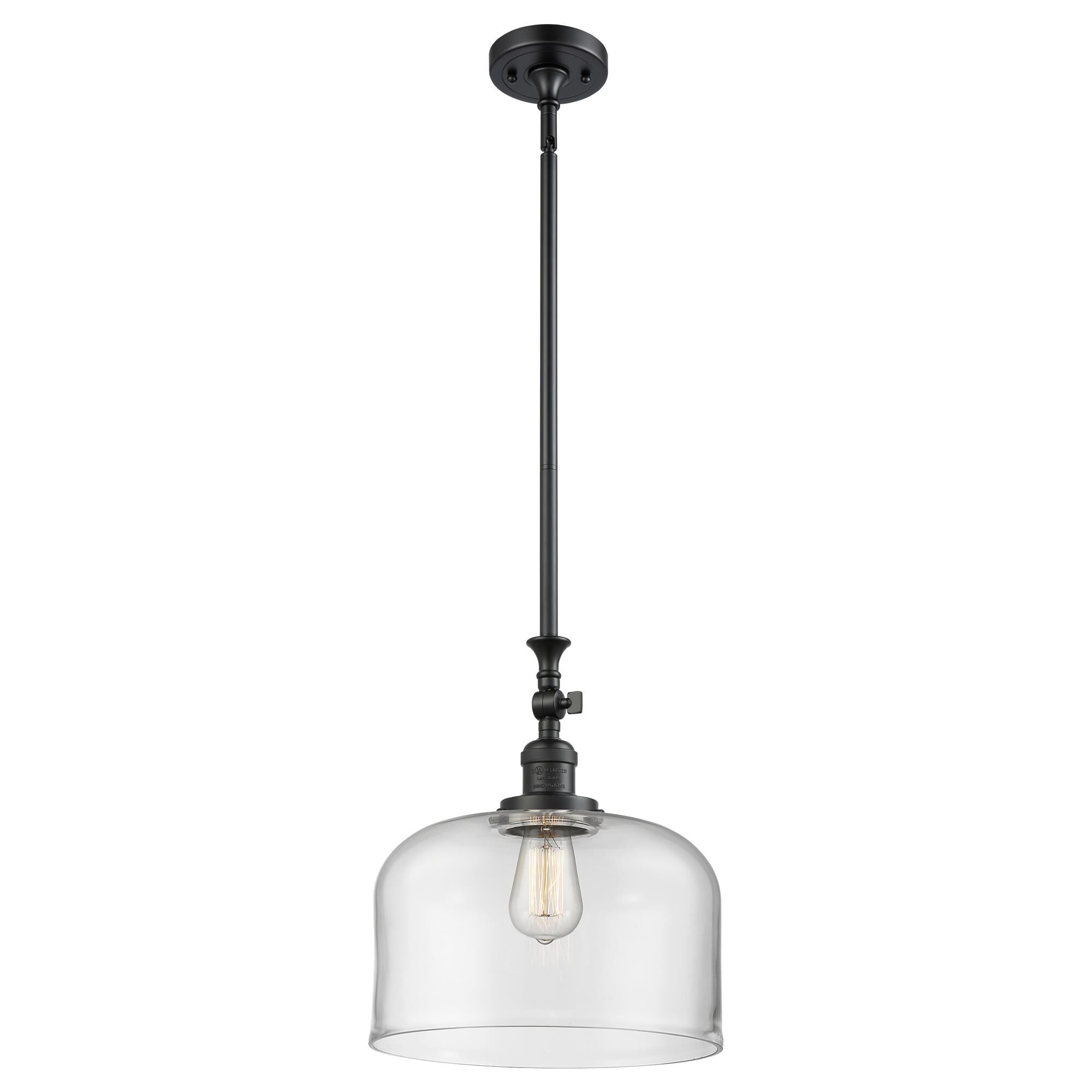 Shown in Matte Black finish and Clear glass