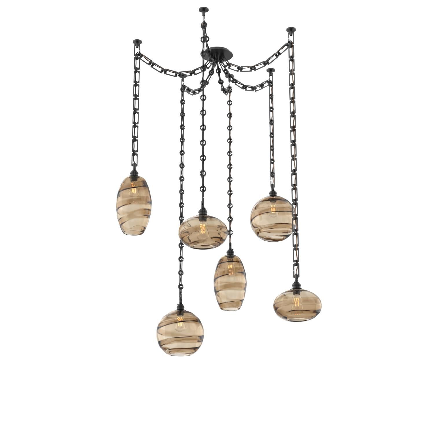 Shown in Matte Black finish and Bronze glass