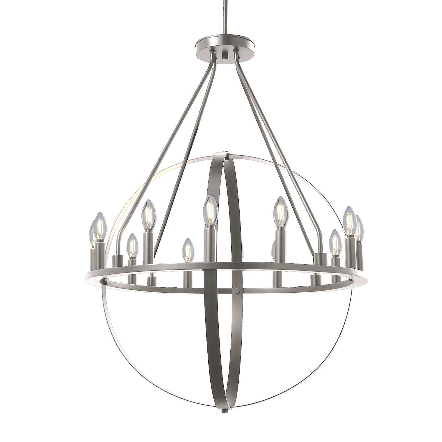 Orbit 32 Inch 12 Light Chandelier by Justice Design Group