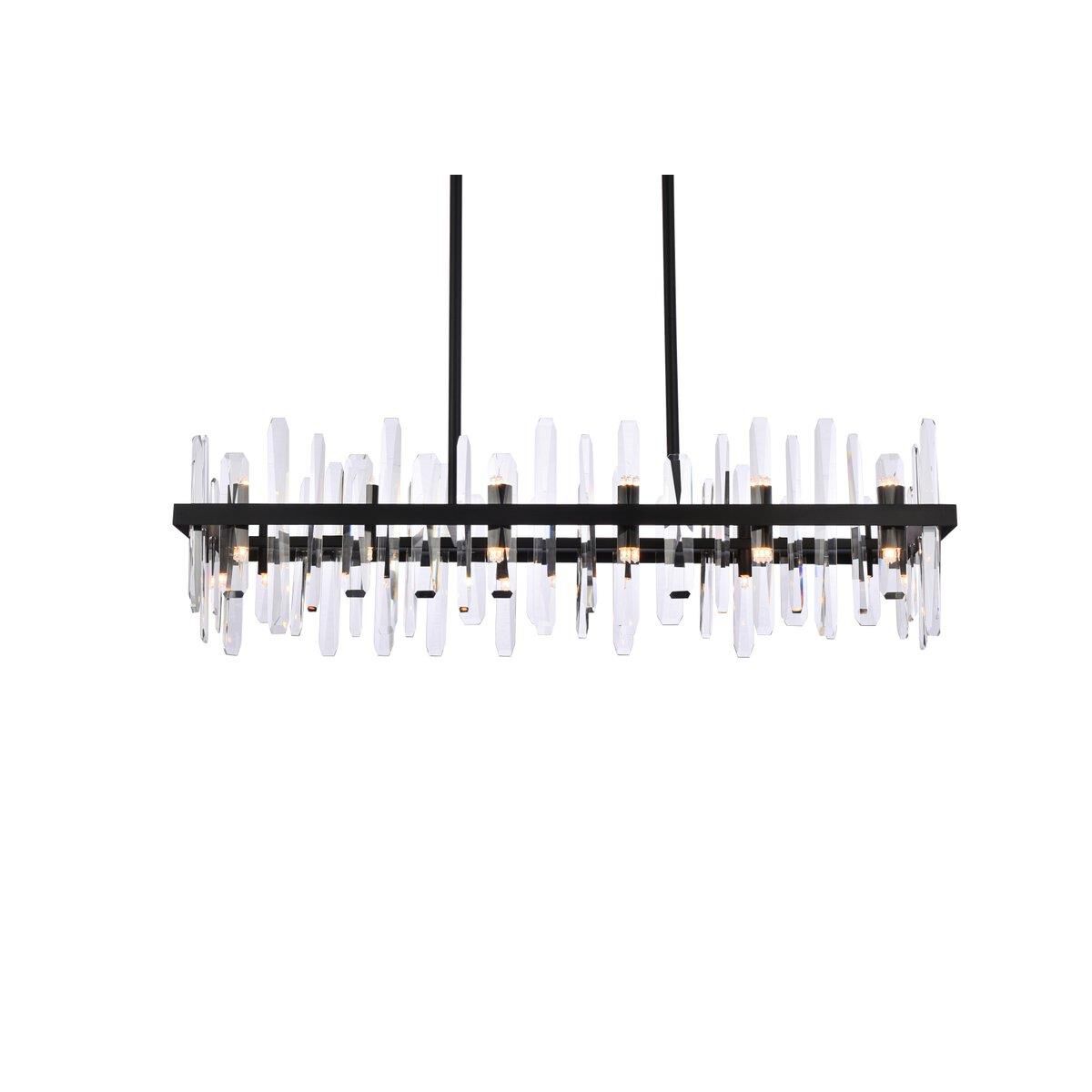 Serena 42 Inch 24 Light Linear Suspension Light by Elegant Lighting