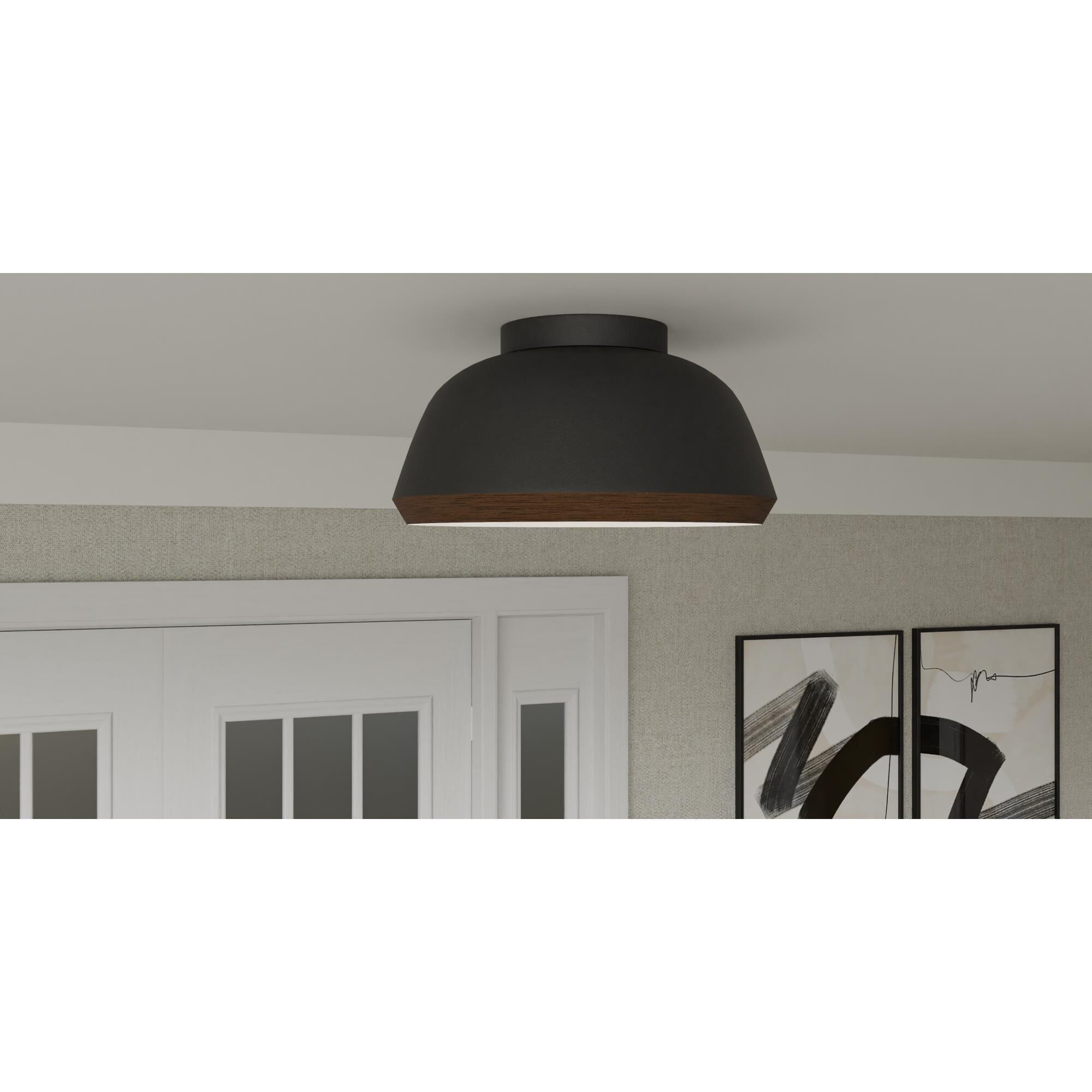 Tamara 16 Inch 3 Light Flush Mount by Quoizel