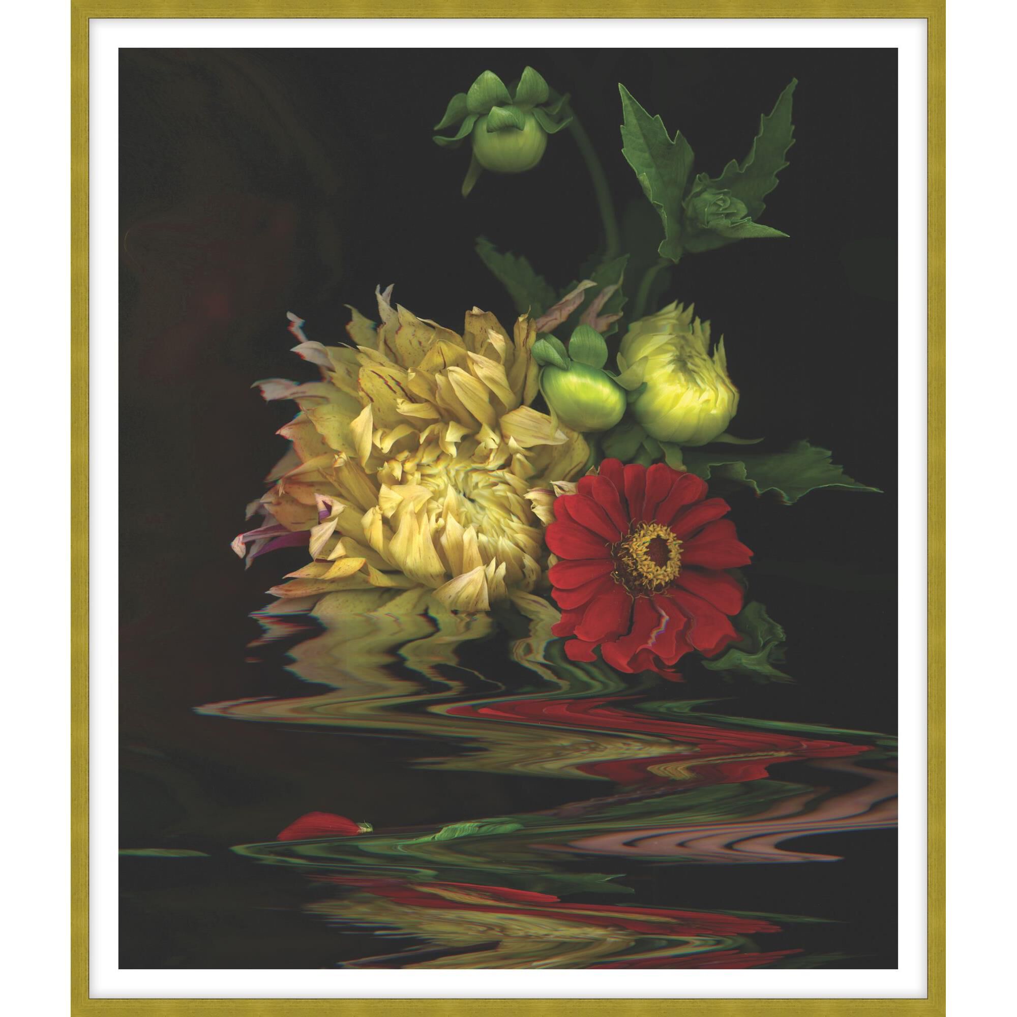 Night Dahlia Print by LEVEL57