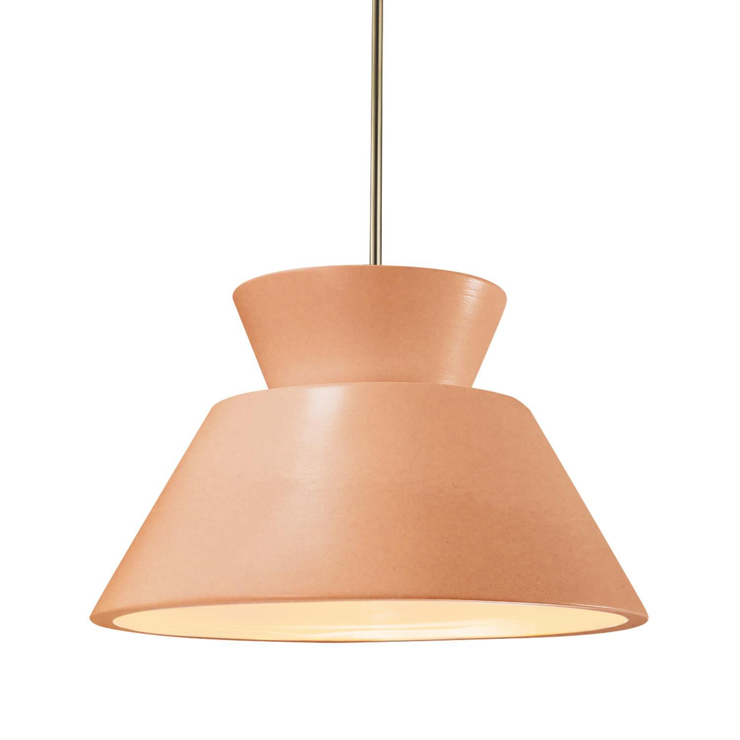 Radiance Trapezoid 14 Inch Large Pendant by Justice Design Group