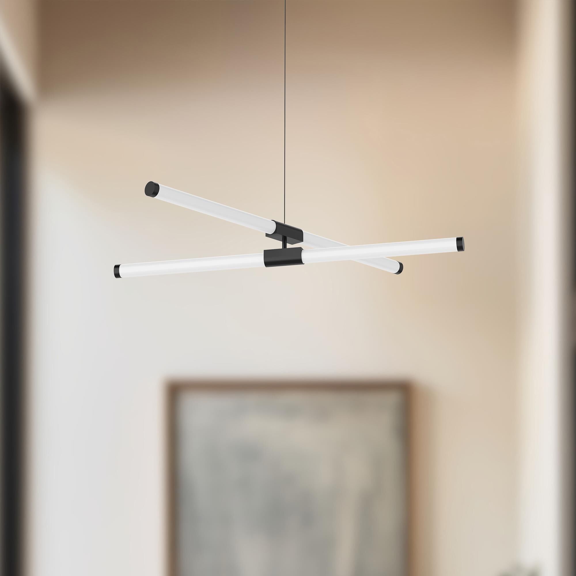 Shown in Black finish and Frosted Acrylic glass